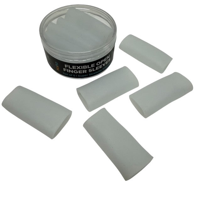 Flexible Open Finger Sleeves : Set of 5 – Finger Protectors & Picking Support