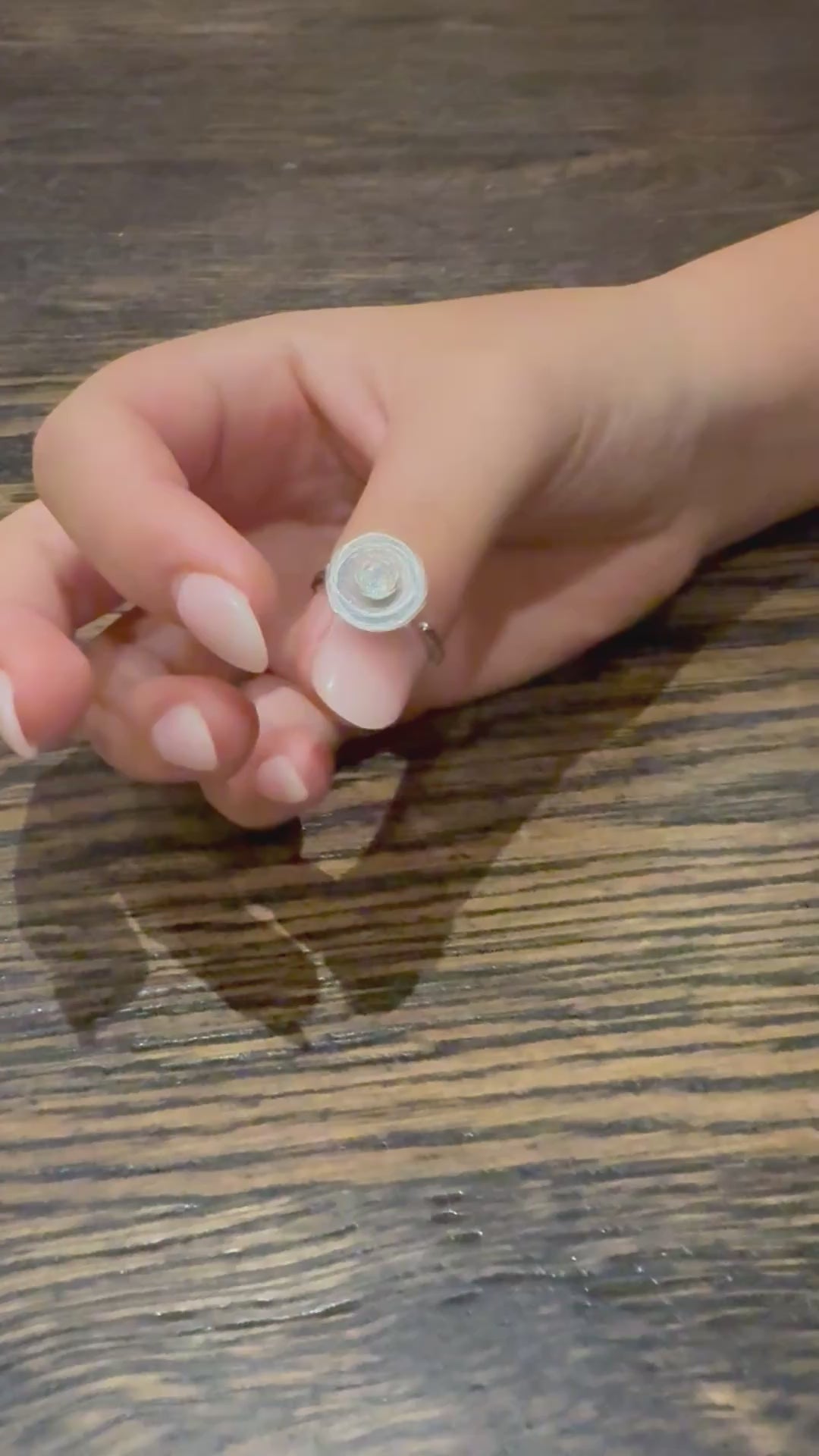 Load video: Bloom Fidget Ring - Diamante Spinning Flower for Anxiety and Sensory Support