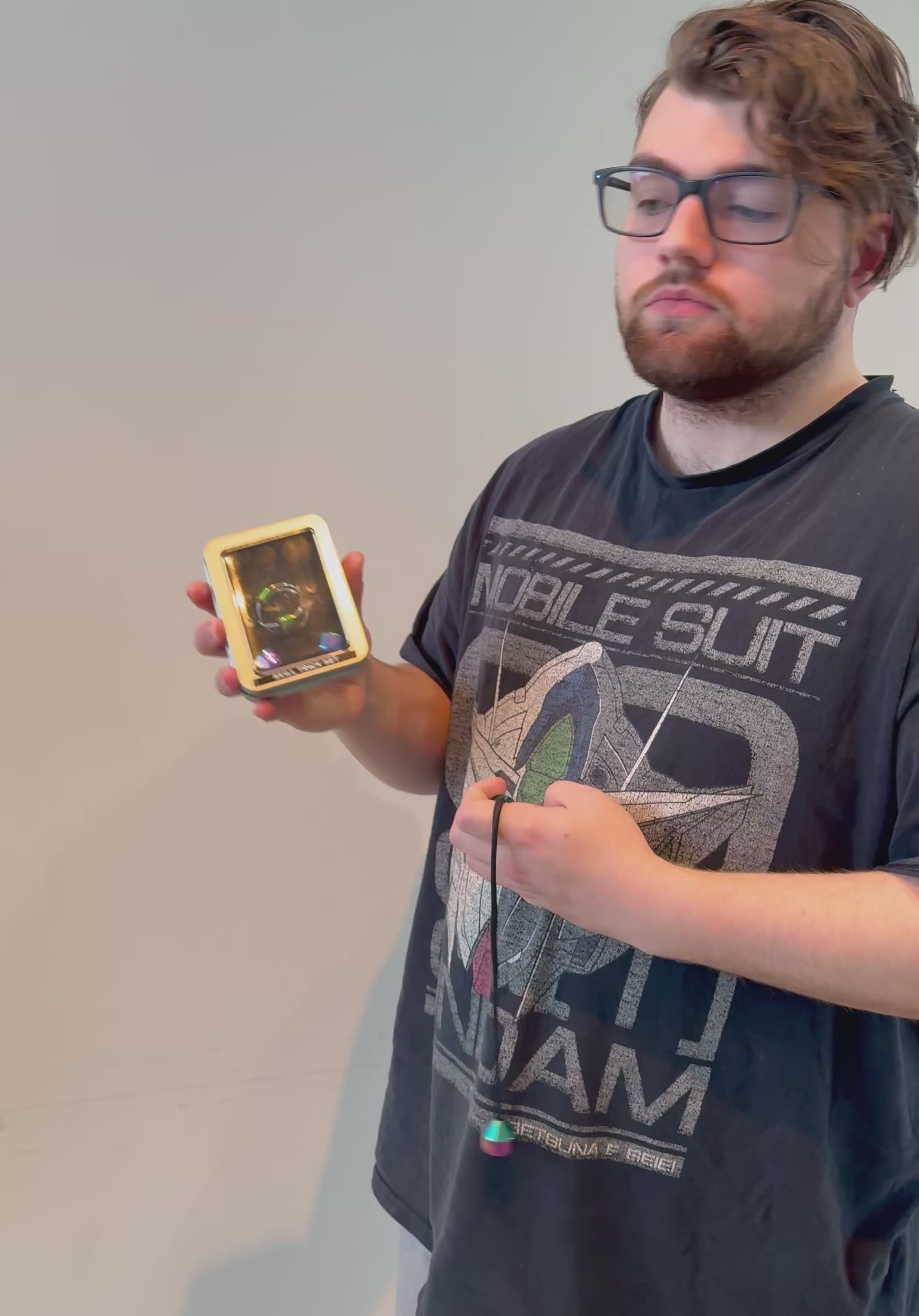 Load video: Skill Trick Set - Metal Oil Slick Begleri &amp; Luxe Loop Fidget Set