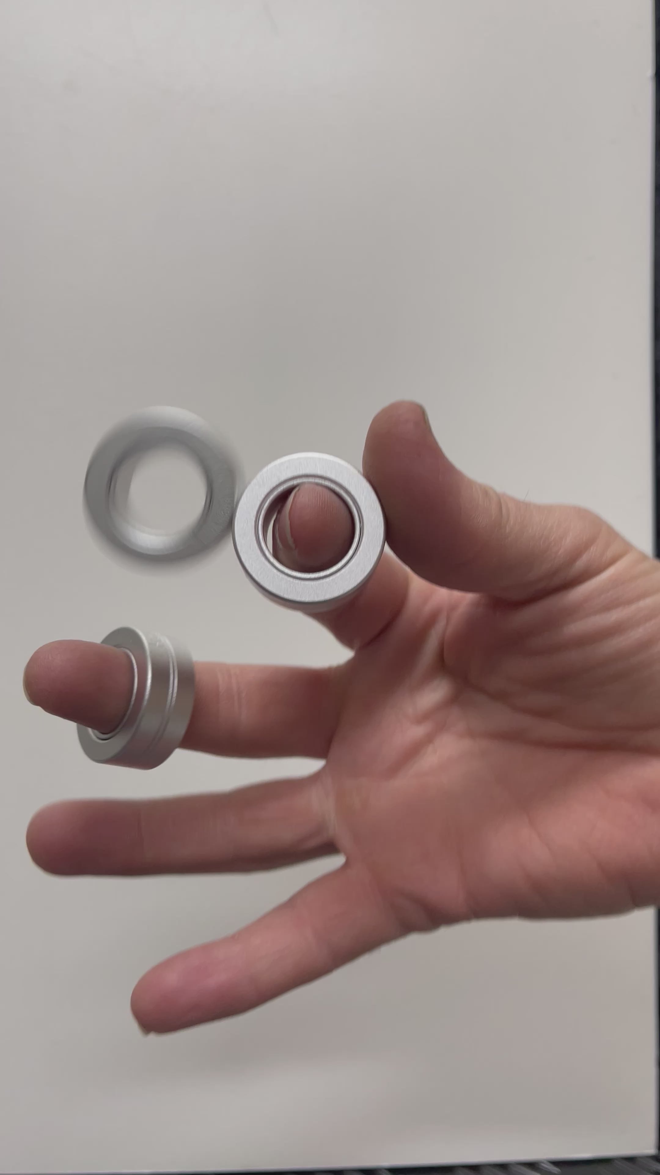Load video: TRI Magnetic Rings :  Metal Fidgets by Kaiko
