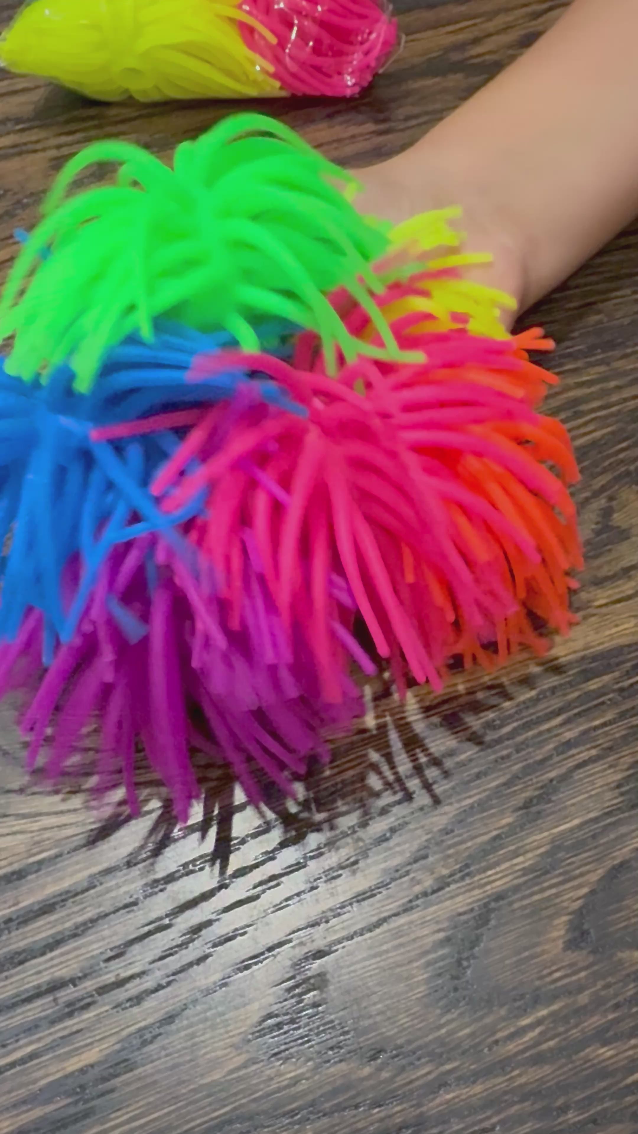 Load video: VIBRANT Colour Tickle On Top - Pack of 6 Sensory Squishy Toppers
