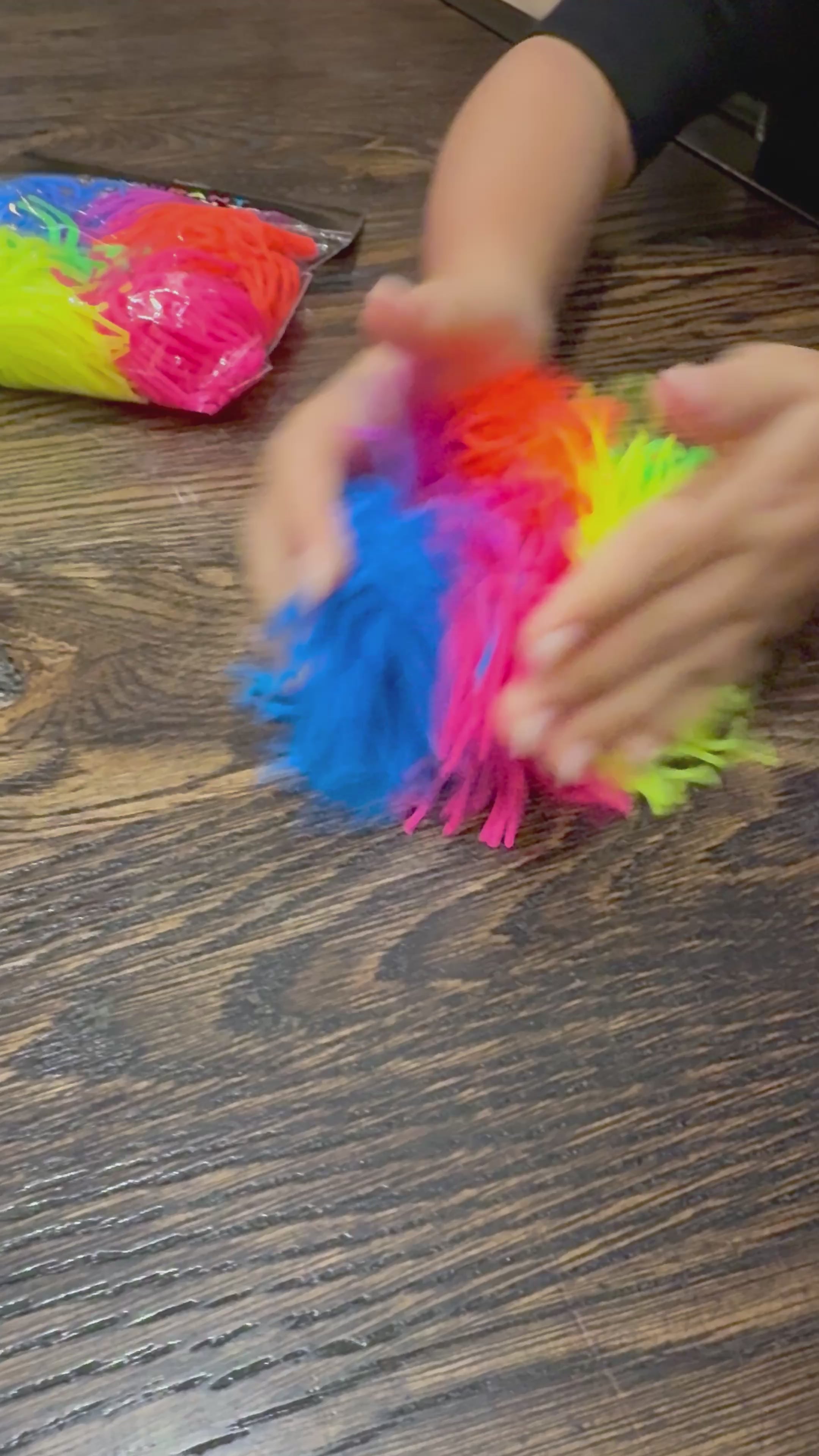 Load video: VIBRANT Colour Tickle On Top - Pack of 6 Sensory Squishy Toppers