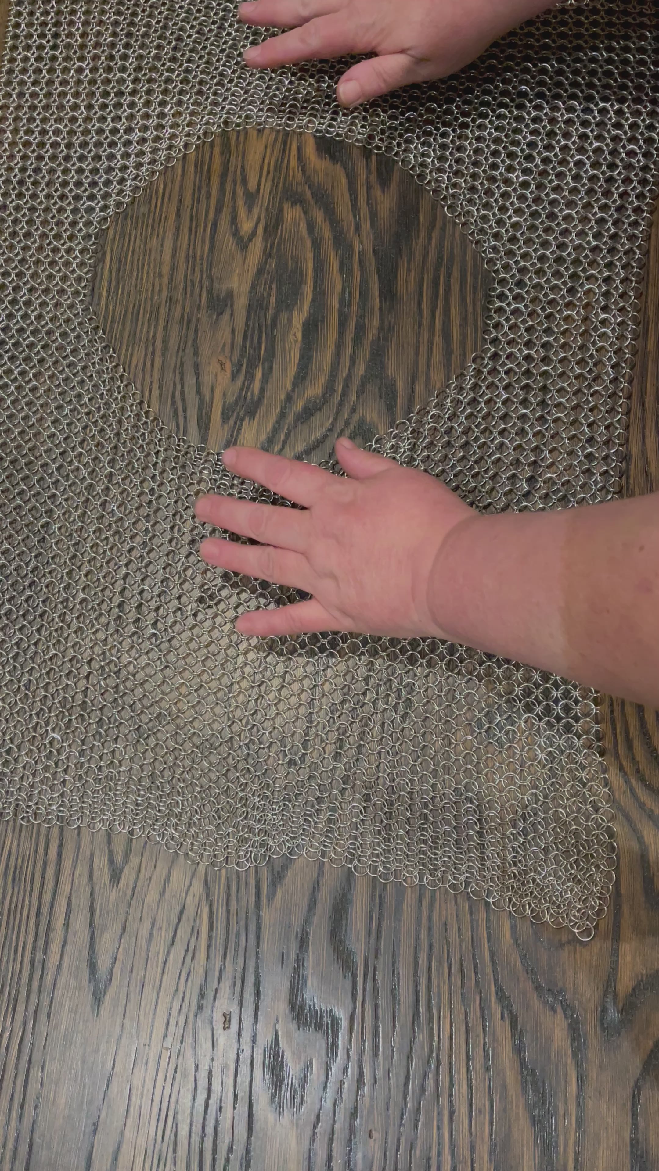 Load video: Chain Maille Hand Crafted Free Size Vest  - For regulation, picking support and sensory input