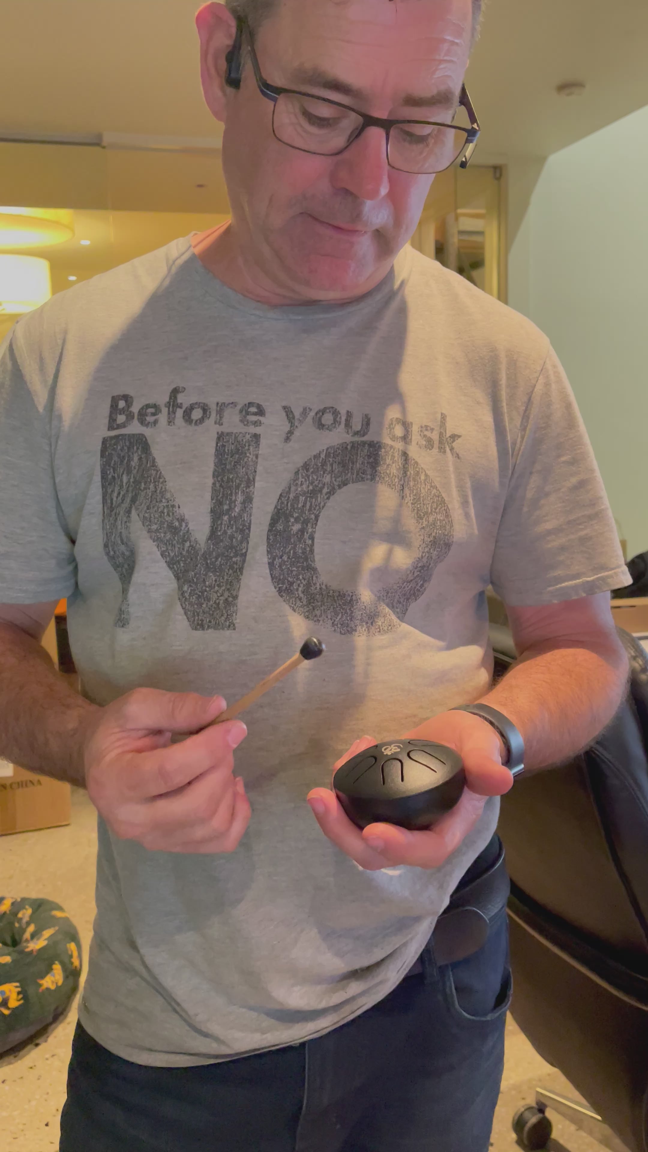 Load video: Mini Tongue Drum - a &#39;musical stress ball&#39;