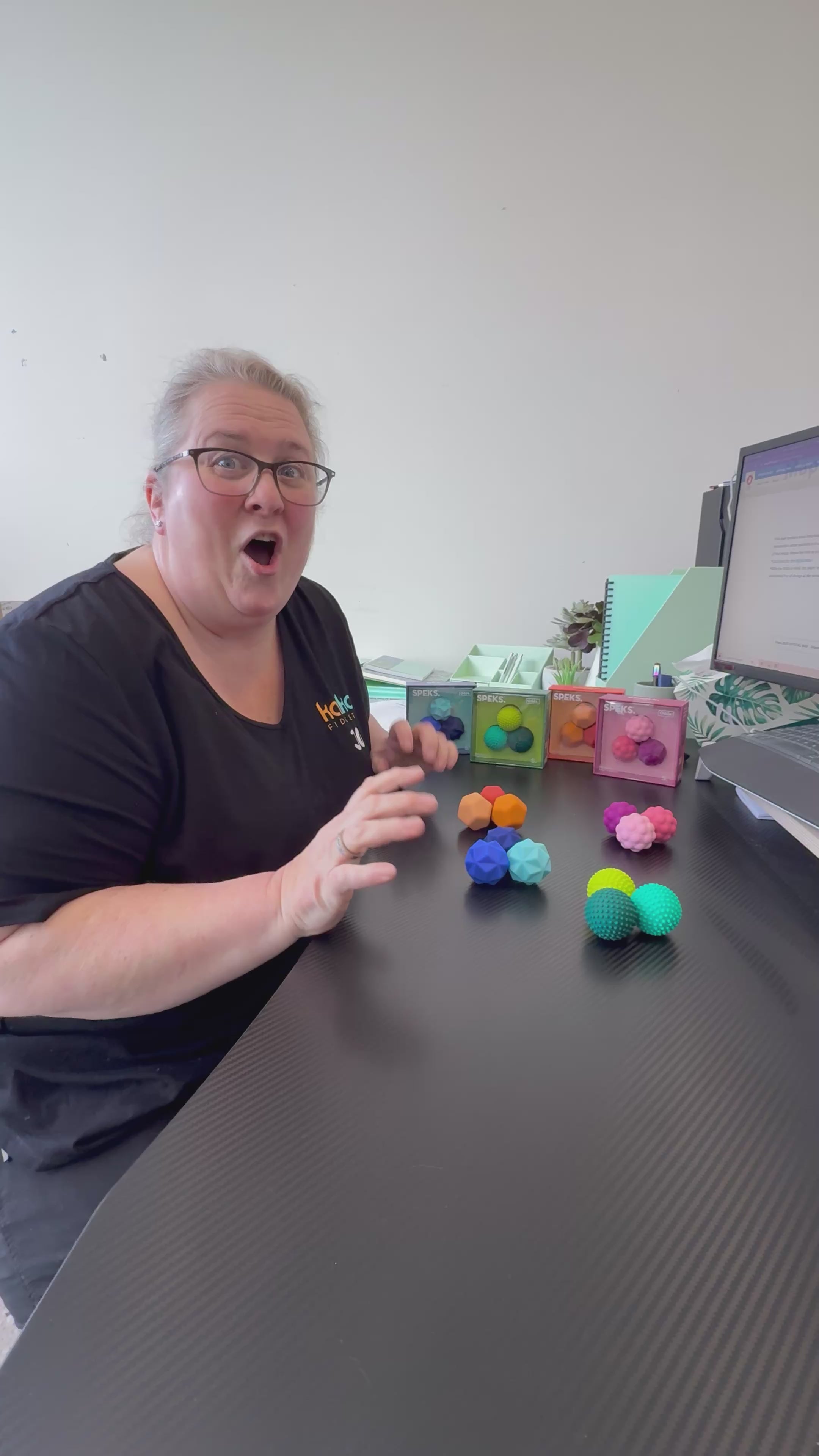 Load video: Speks Odds Silicone Magnets - Silent Fidget and Sensory Support