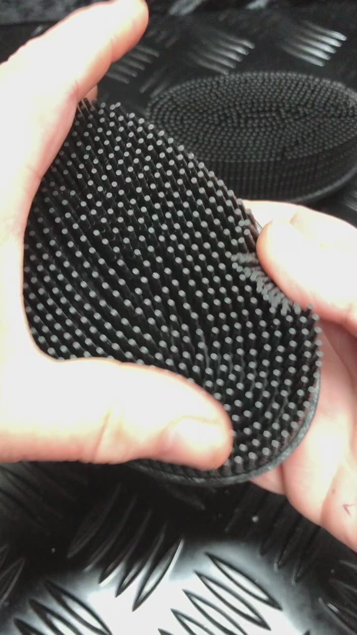 Load video: Black Tactile Sensory Brush