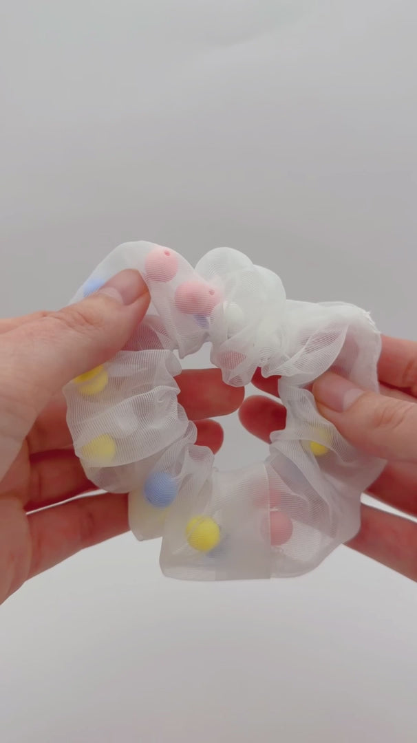Load video: Fobble Fidget Hair Bobbles – Pastel Set of 3