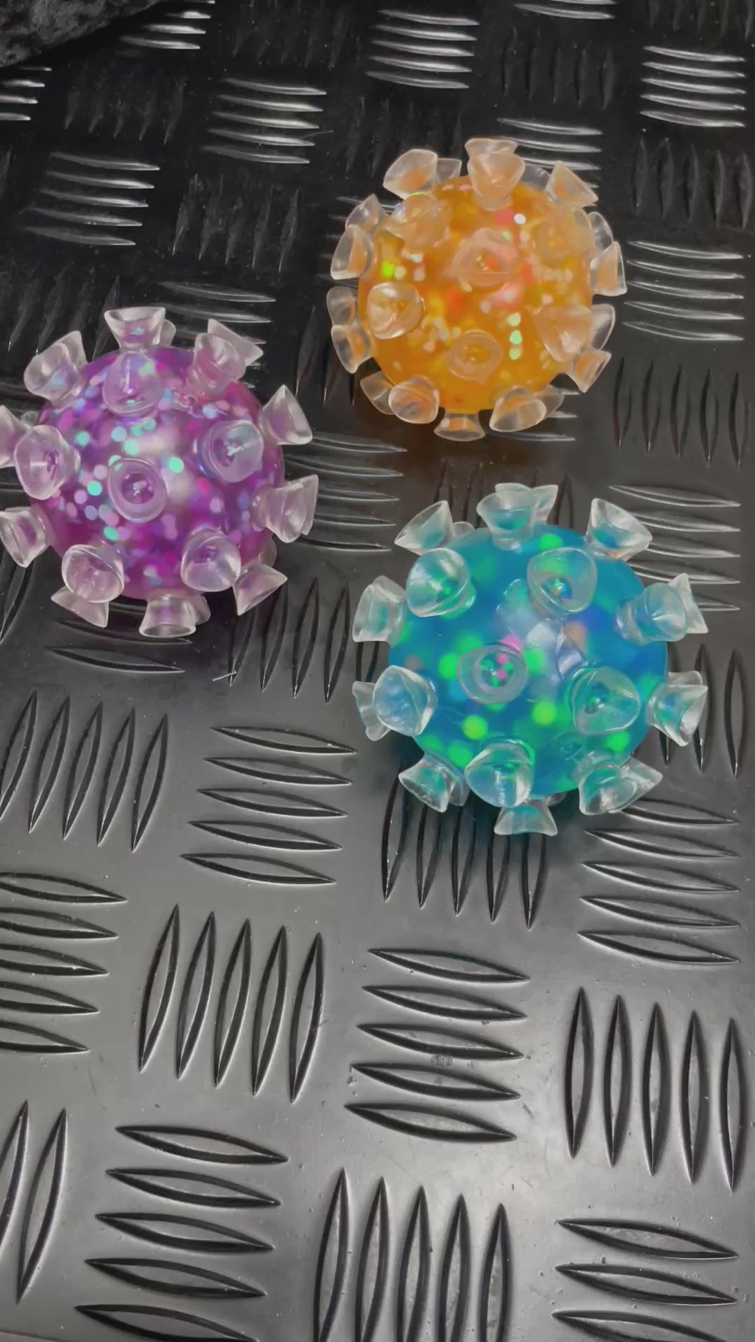 Load video: Sea Urchin Squeezy Sticky Squishy Ball