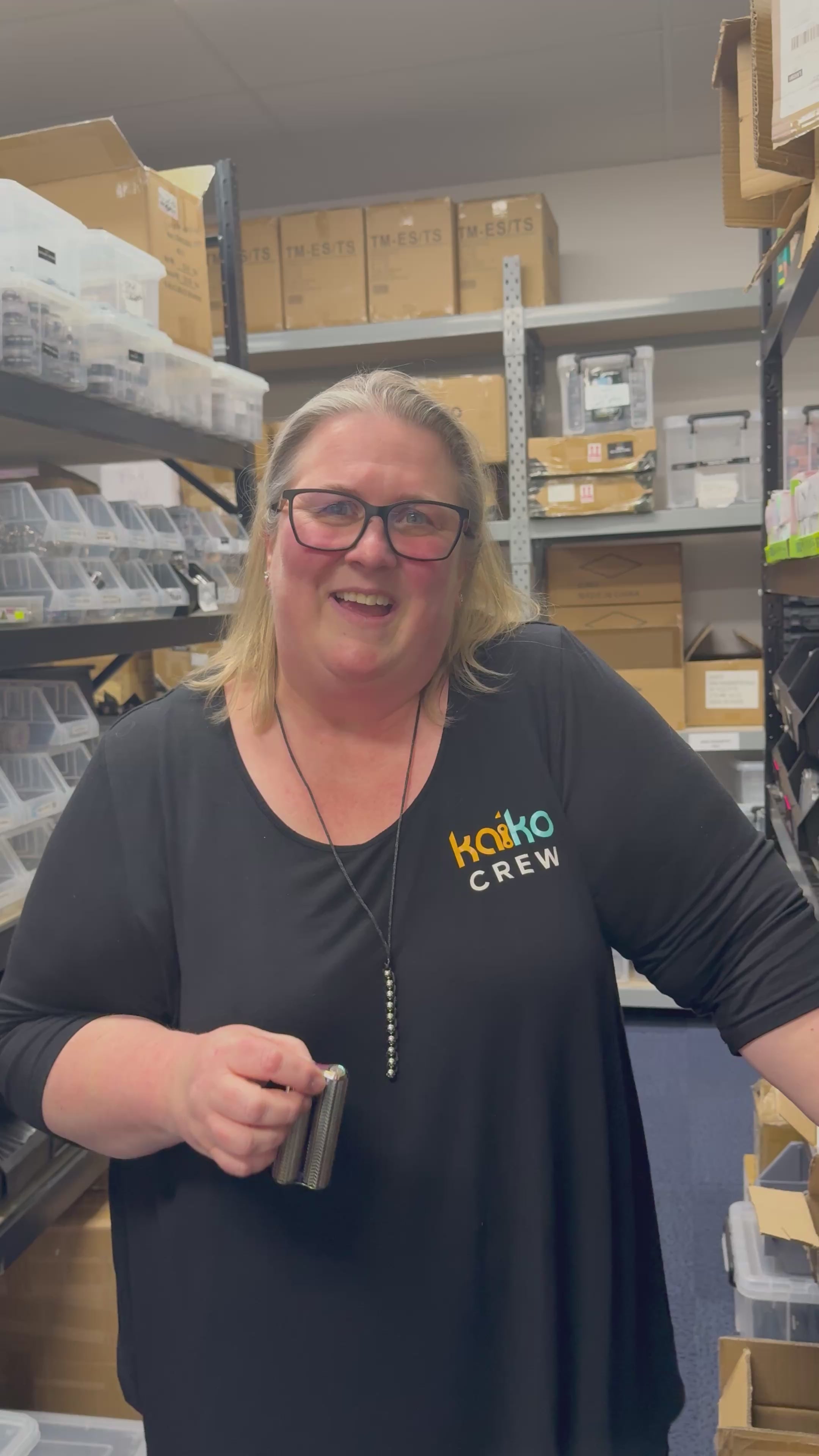 Load video: Spikey Hand Roller by Kaiko