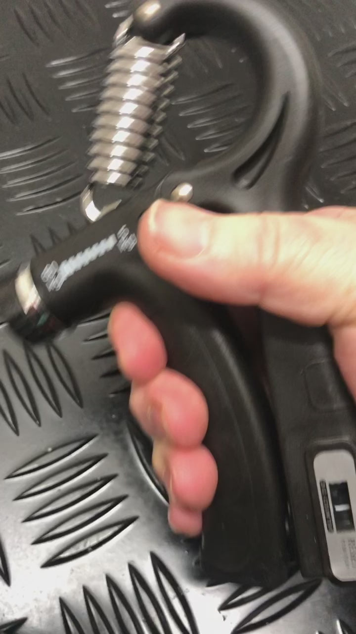 Load video: Hand Grip Exerciser with Counter- Great Tool for Emotional Regulation
