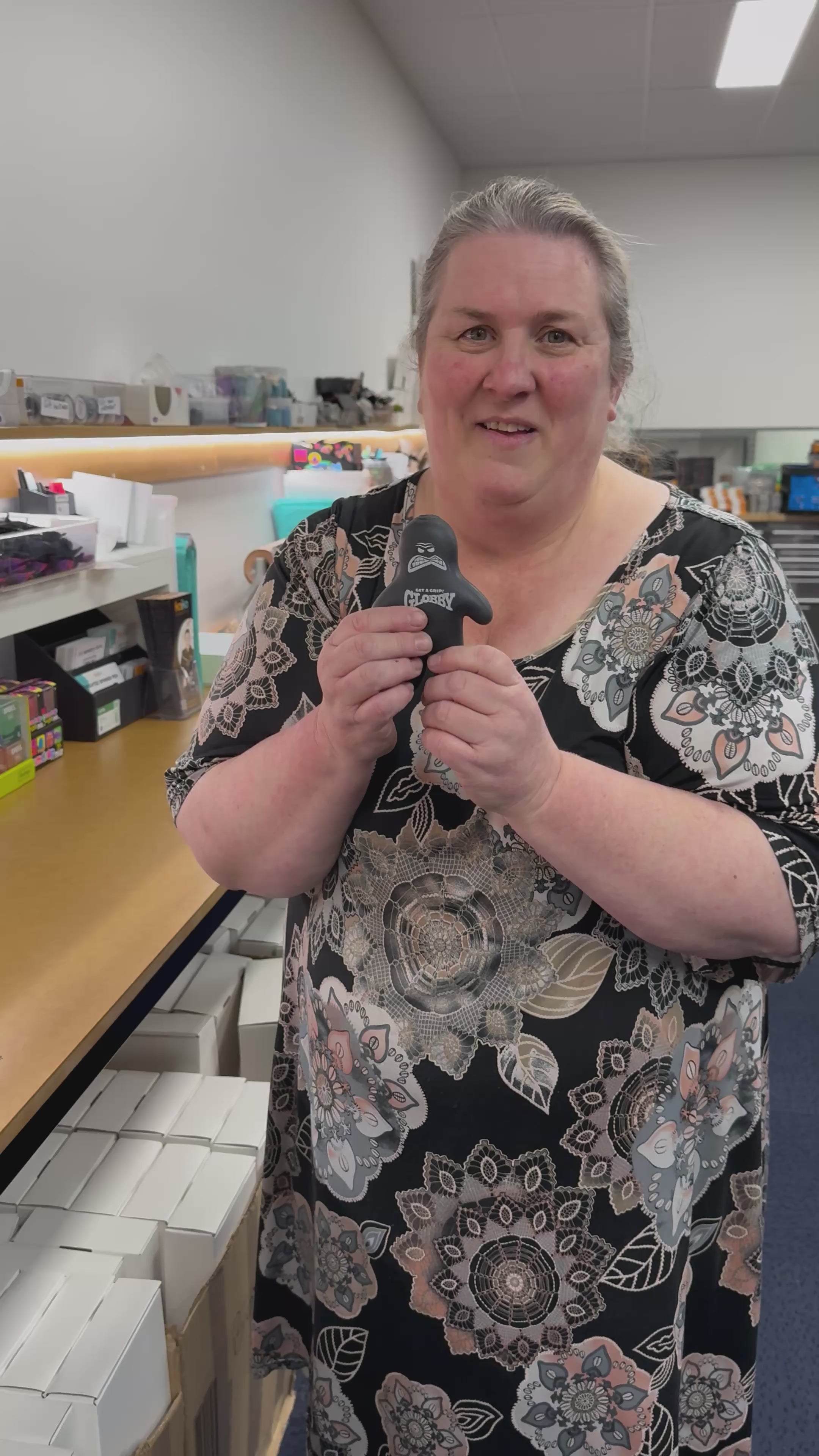 Load video: Globby Grip Trainer  - Stretch Squishy