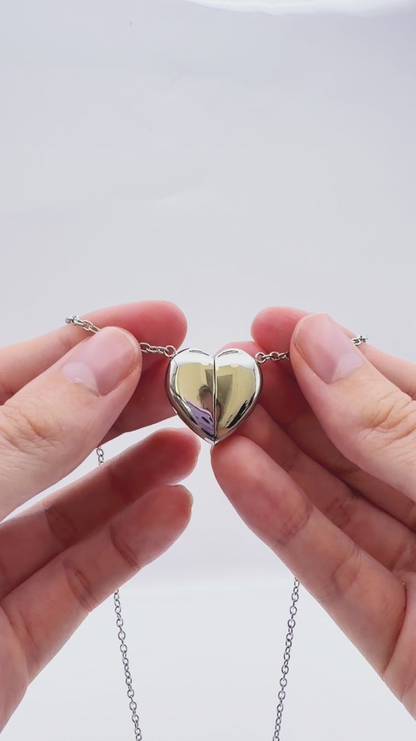 Load video: Heart Magnet Fidget Necklace  by Fidge