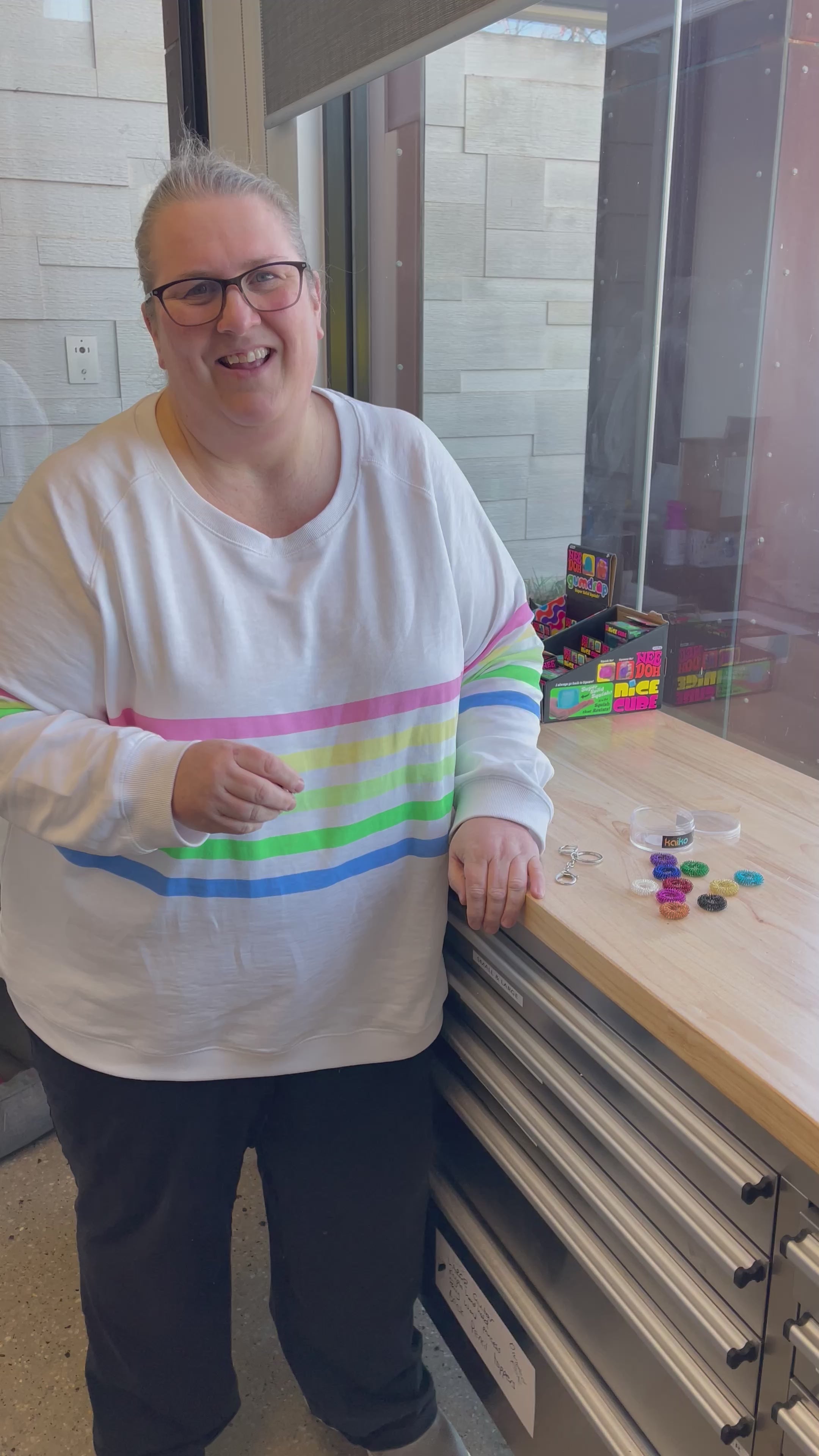 Load video: Finger Spikey Set of 10 - includes Fidget Keyring