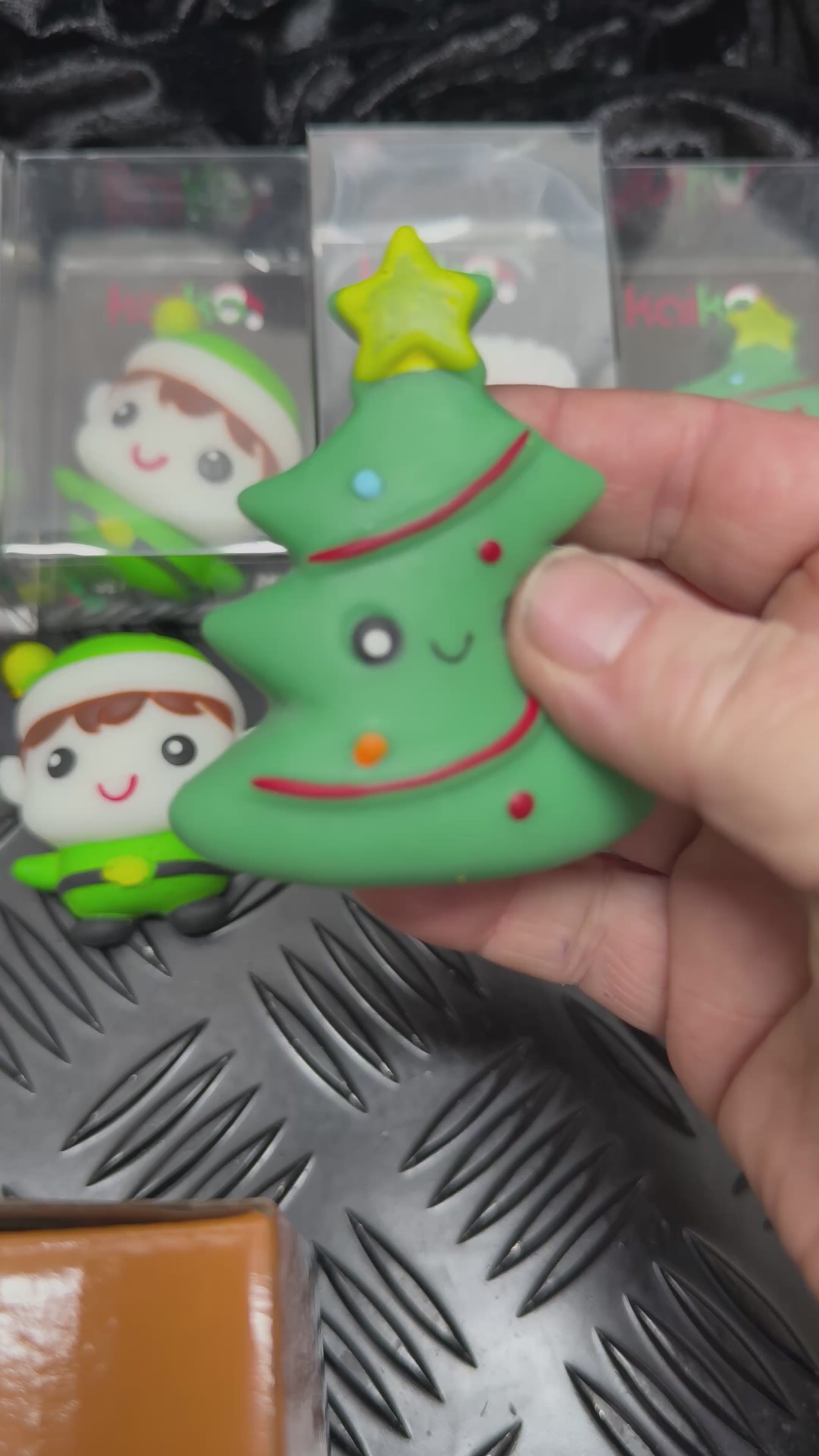 Load video: Christmas Jelly Mochi Squishies  - Set of ALL 4
