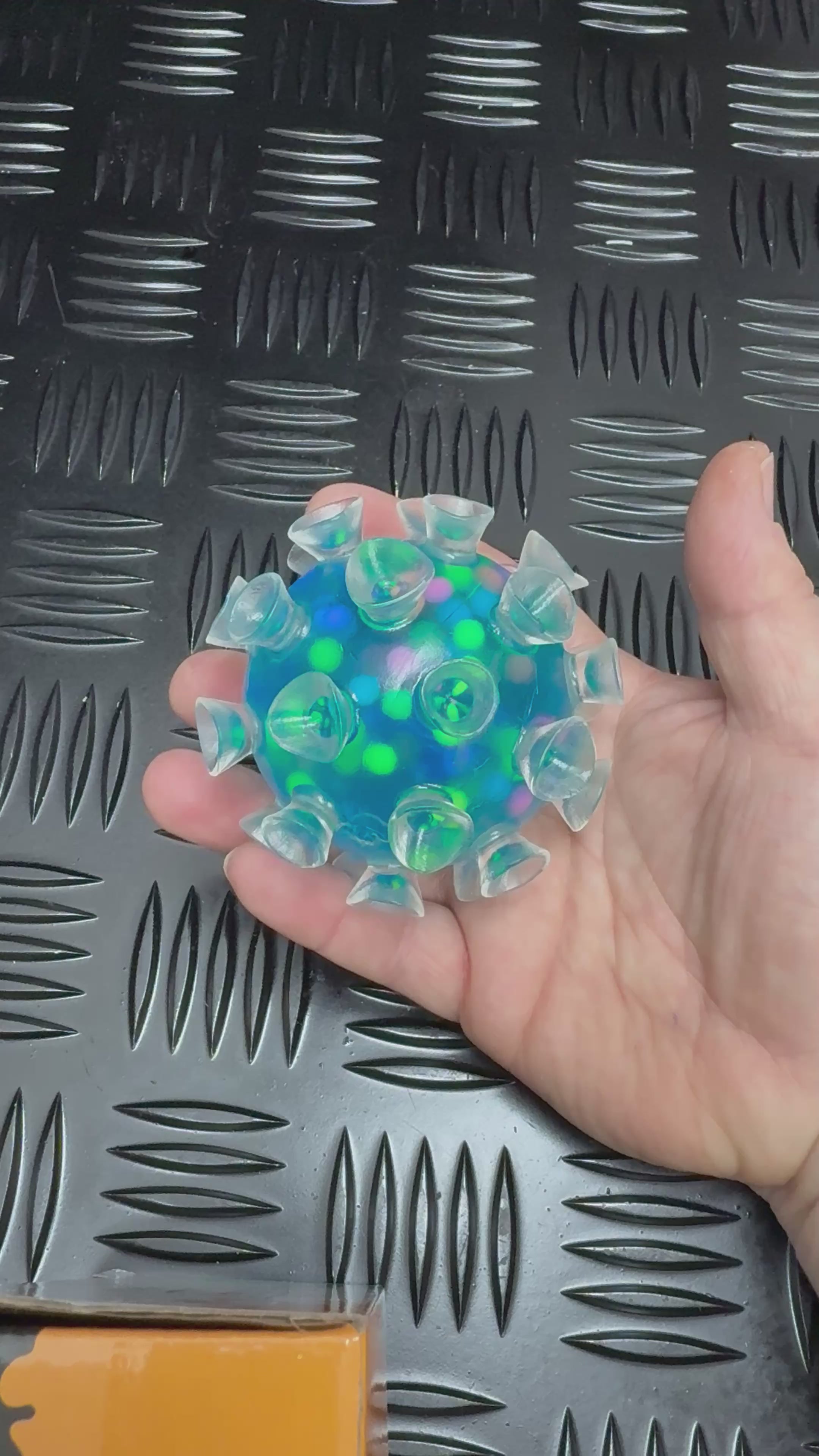 Load video: Sea Urchin Squeezy Sticky Squishy Ball