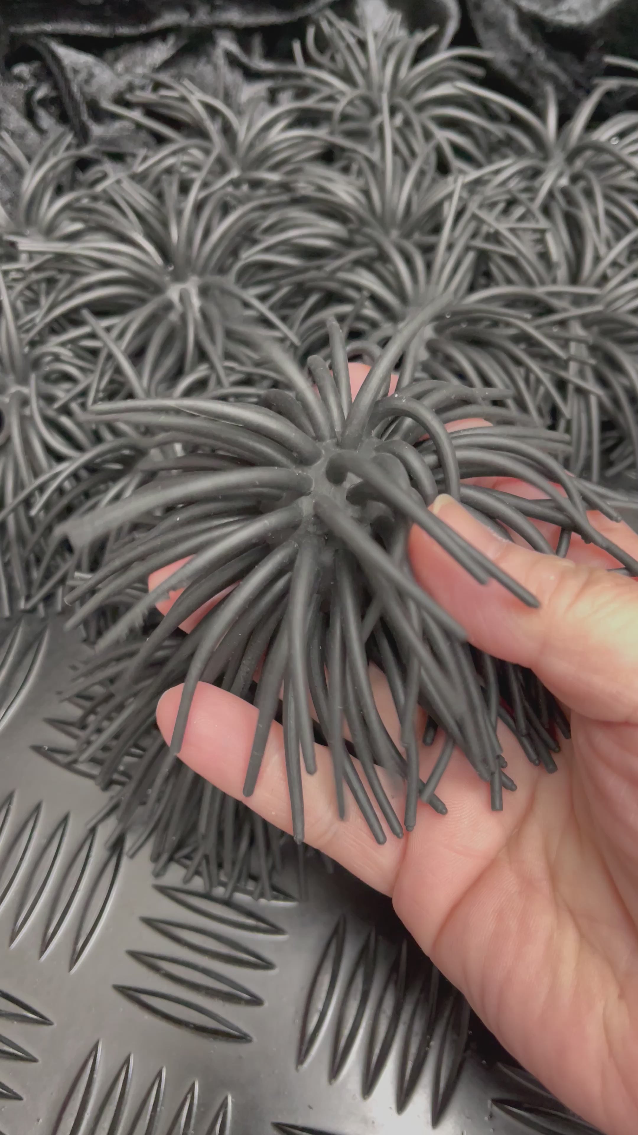 Load video: BLACK Tickle On Top - Pack of 6 Sensory Squishy Toppers