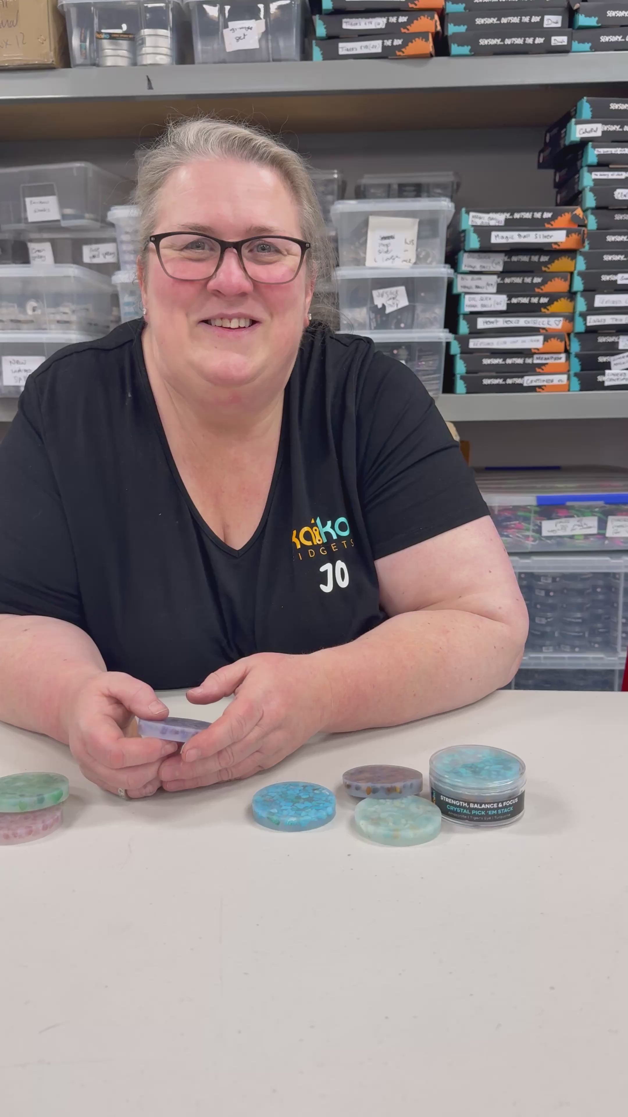 Load video: Joy, Calm &amp; Healing Crystal Pick &#39;Em Stack : 3 Pack - Strawberry Quartz, Green Aventurine &amp; Amethyst