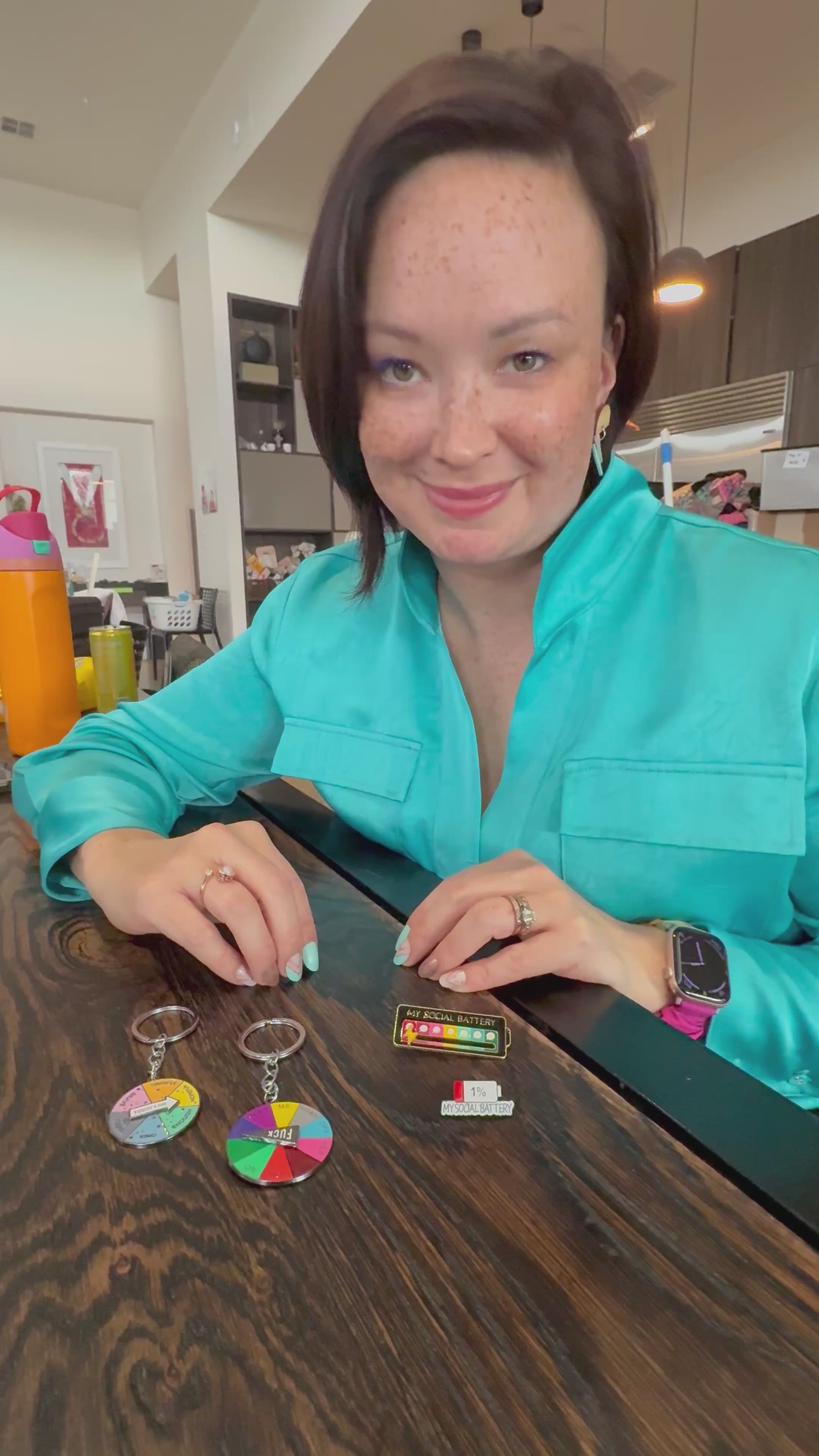 Load video: F Bomb ... Spinning Communication Keyring