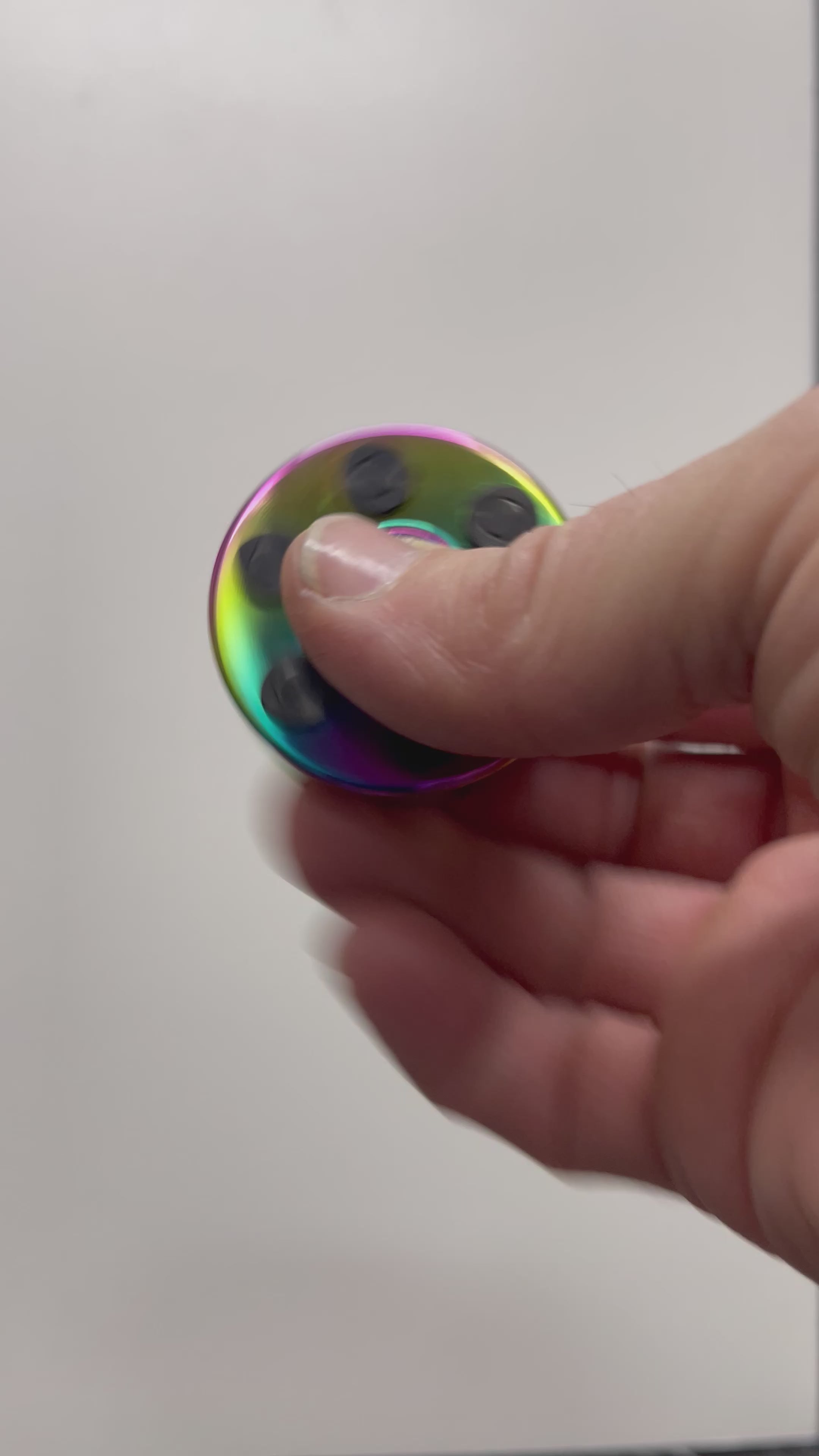Load video: REVOLVER Spinner Fidget - Oil Slick Metal