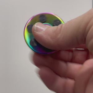 REVOLVER Spinner Fidget - Oil Slick Metal — Kaiko Fidgets Australia Pty Ltd