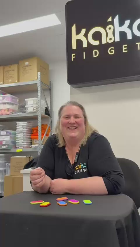 Load video: Mag Sliders - Six Interchangeable Magnetic Textured Pad Fidgets