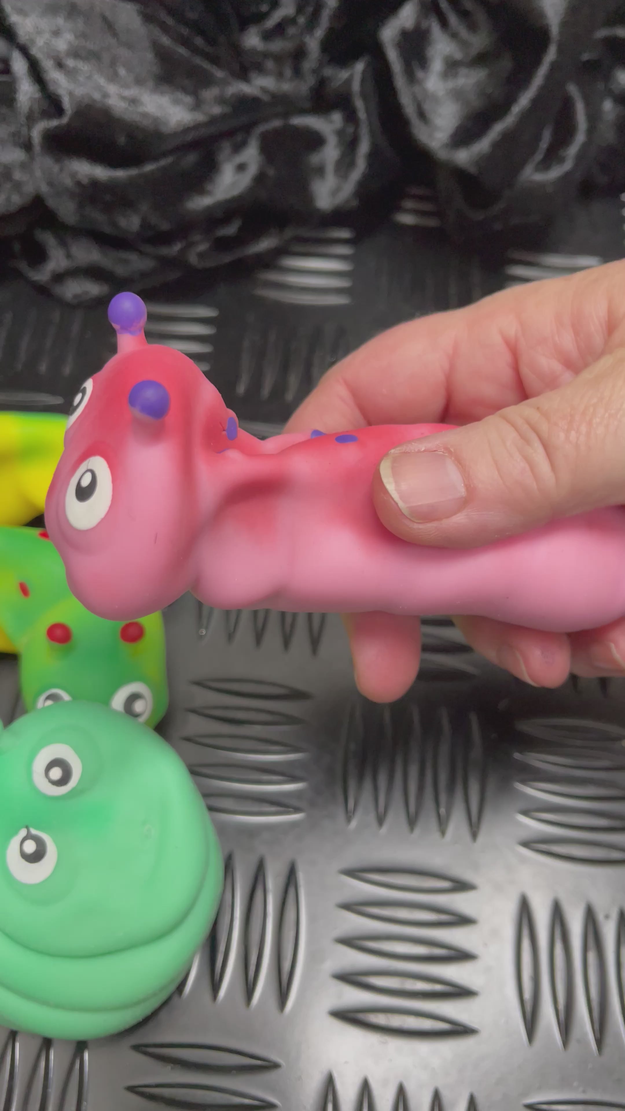 Load video: Slugga the weighted Sand Filled Squishy by Kaiko