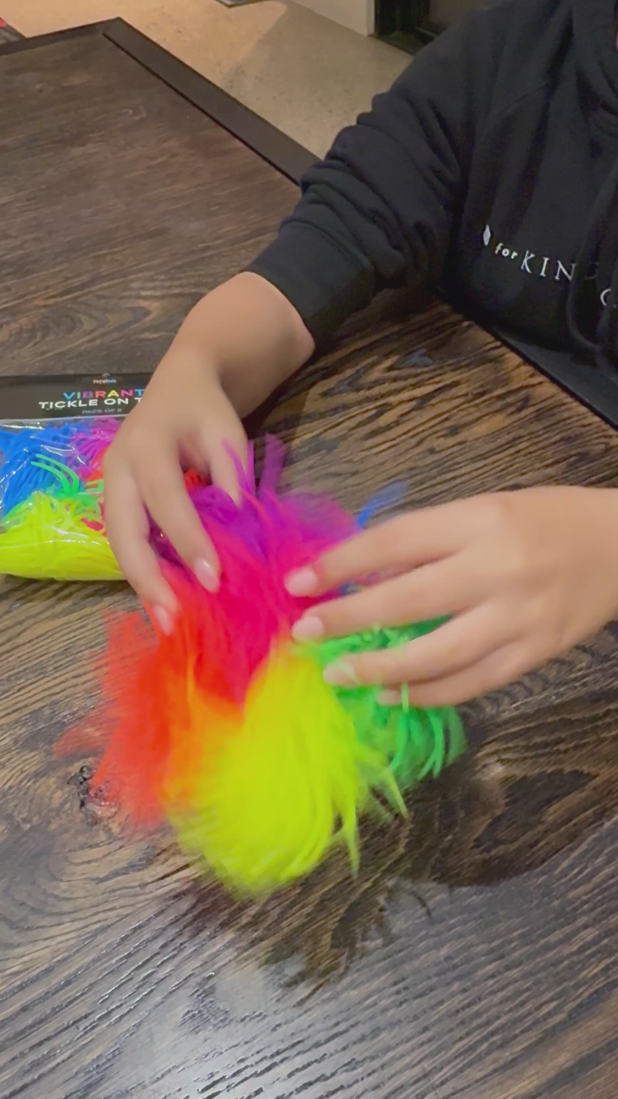 Load video: VIBRANT Colour Tickle On Top - Pack of 6 Sensory Squishy Toppers