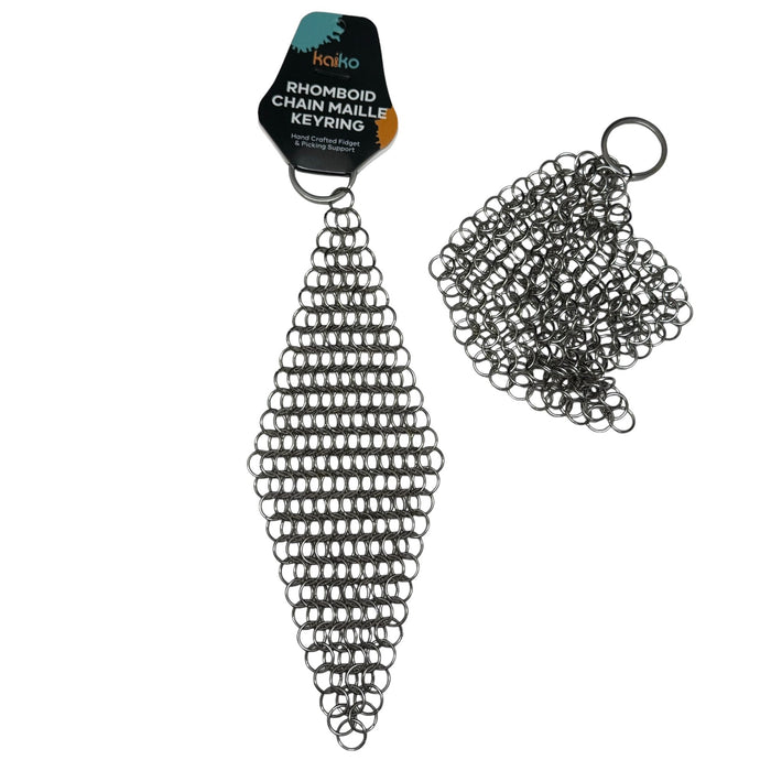 Rhomboid Hand Crafted Chain Maille Keyring