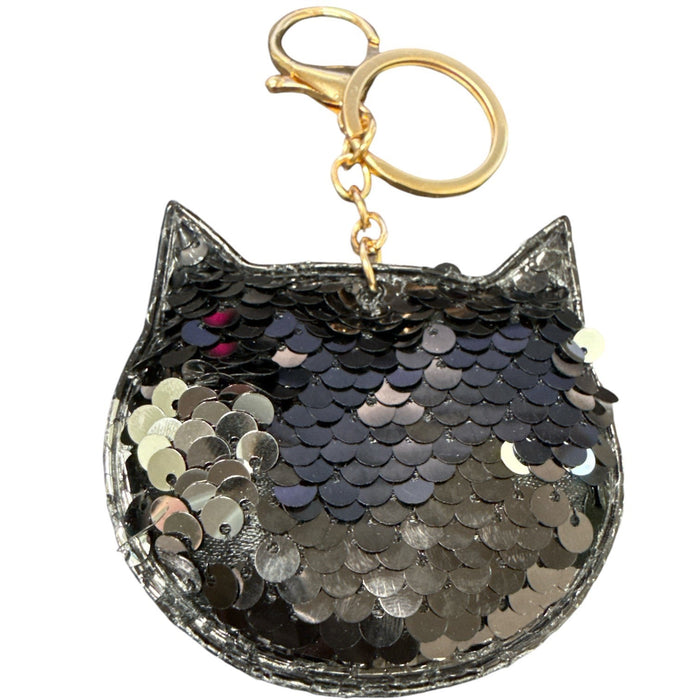 Cat Sequin Sensory Keyring