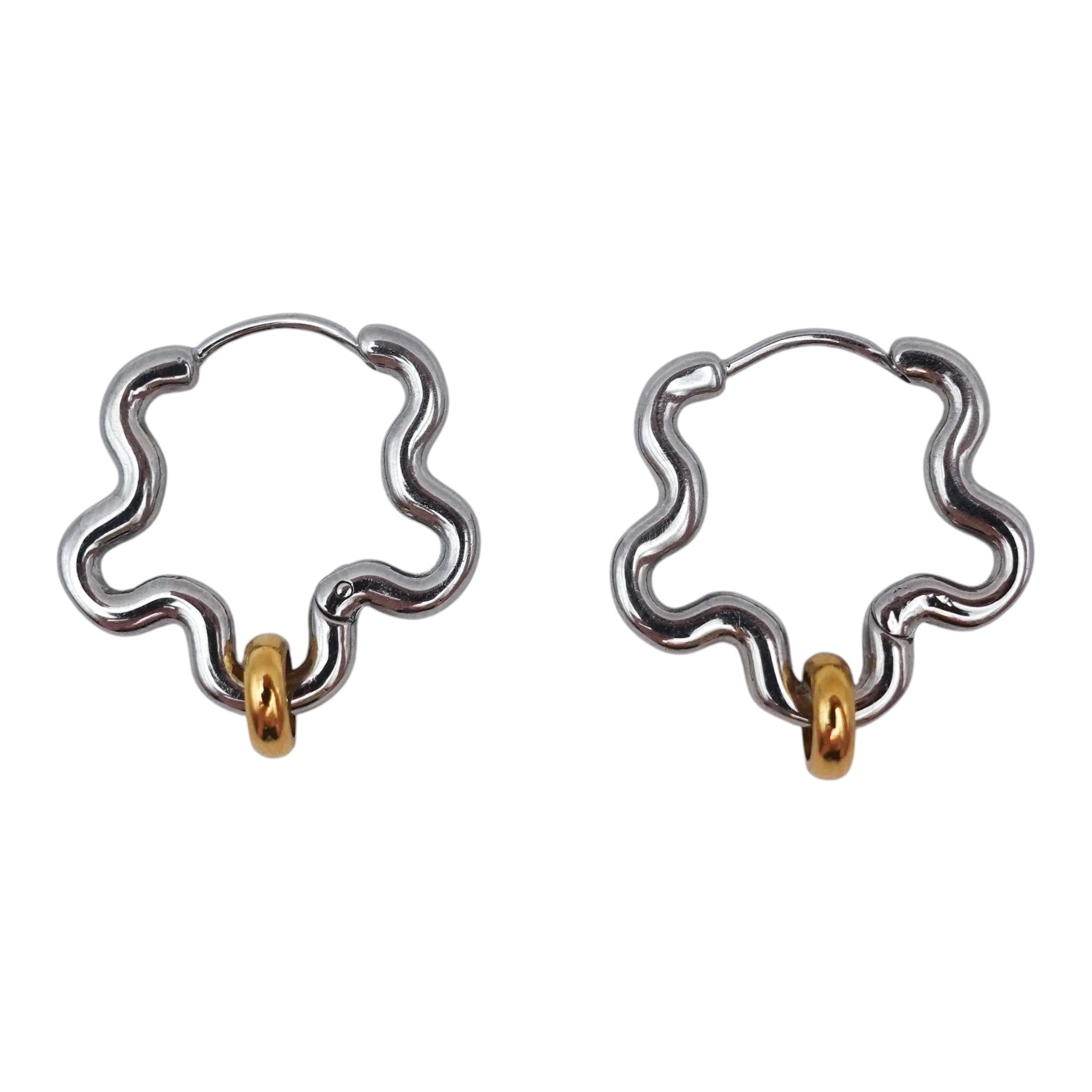 Mini Squiggle Fidget Earrings by Fidge