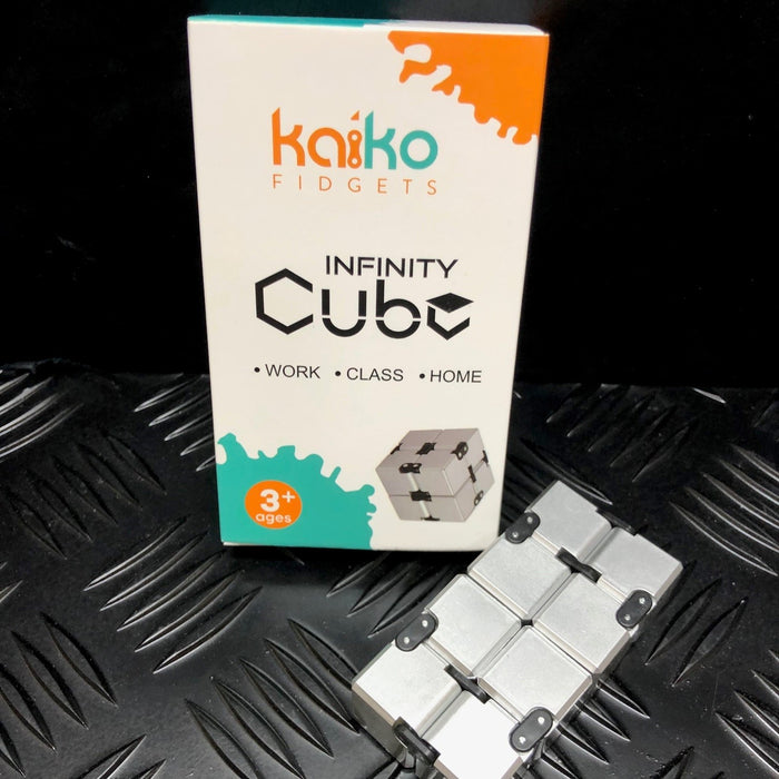 Silver Infinity Cube Fidget - 108 grams - Kaiko Fidgets Australia Pty Ltd