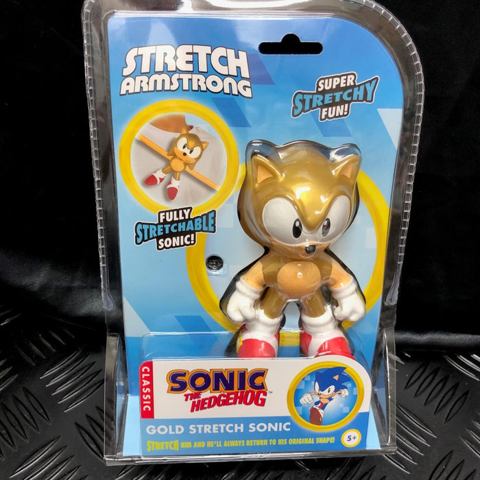 Stretch Armstong Mini Sonic Hedgehog  - Classic Blue Sonic or Gold Sonic