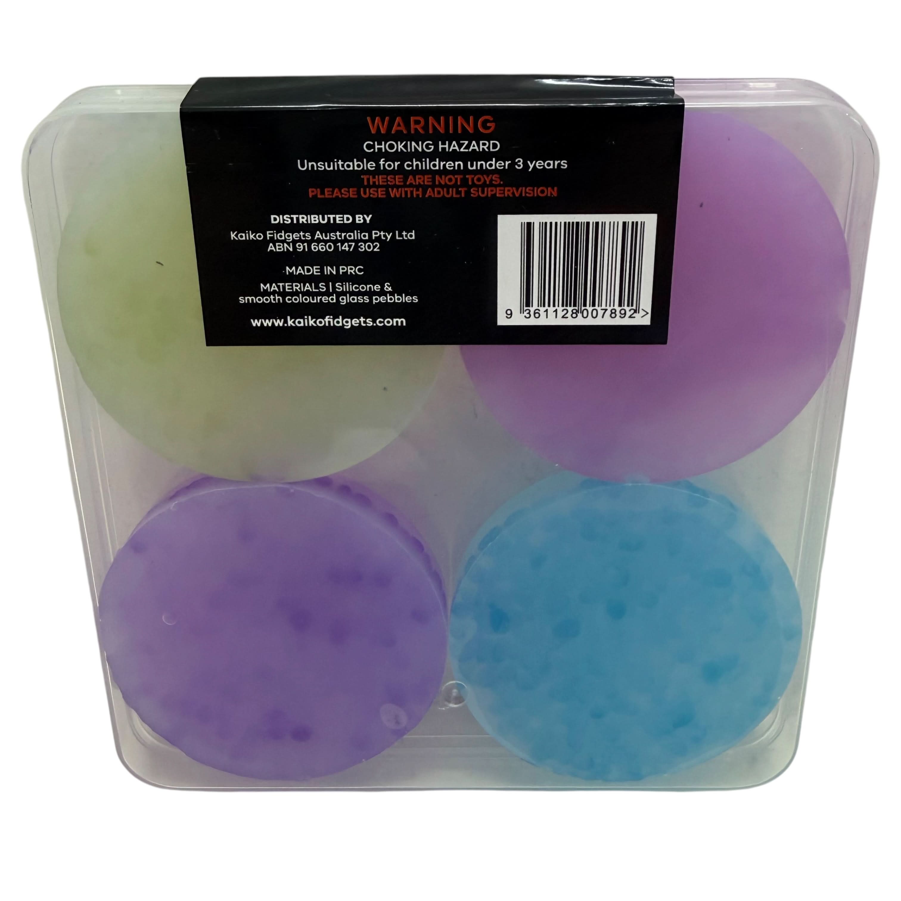 Back of Stretchy Pick 'Ems Vivid packaging with safety information