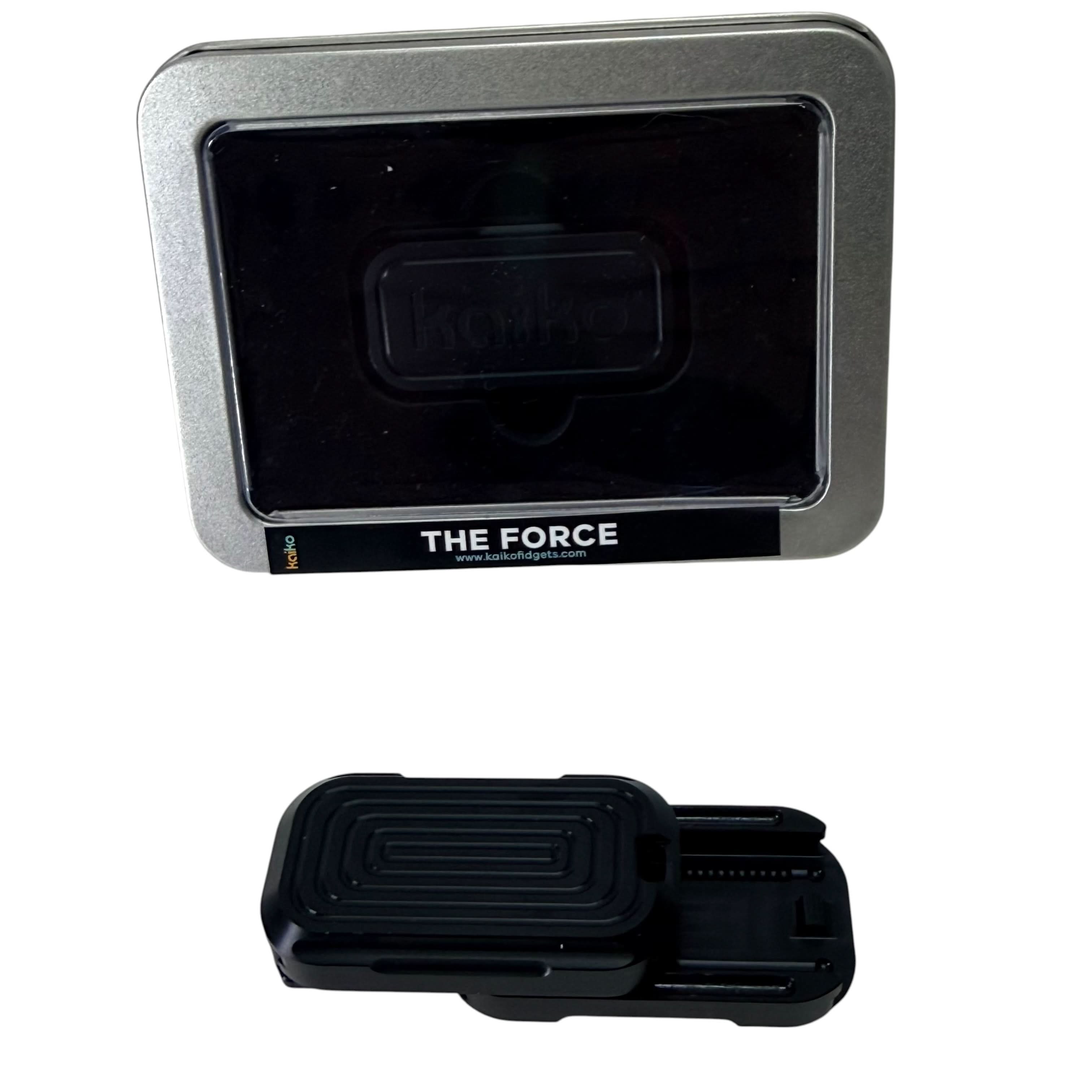 The Force haptic slider extended, showing sliding track and tactile patterned surface
