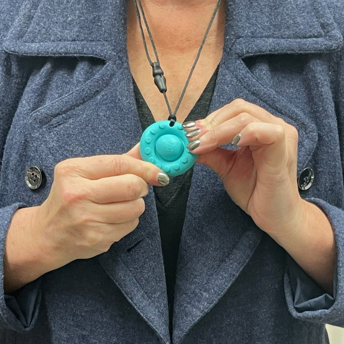 Silicone Pop It Necklace - Sensory Tool & Chew Support