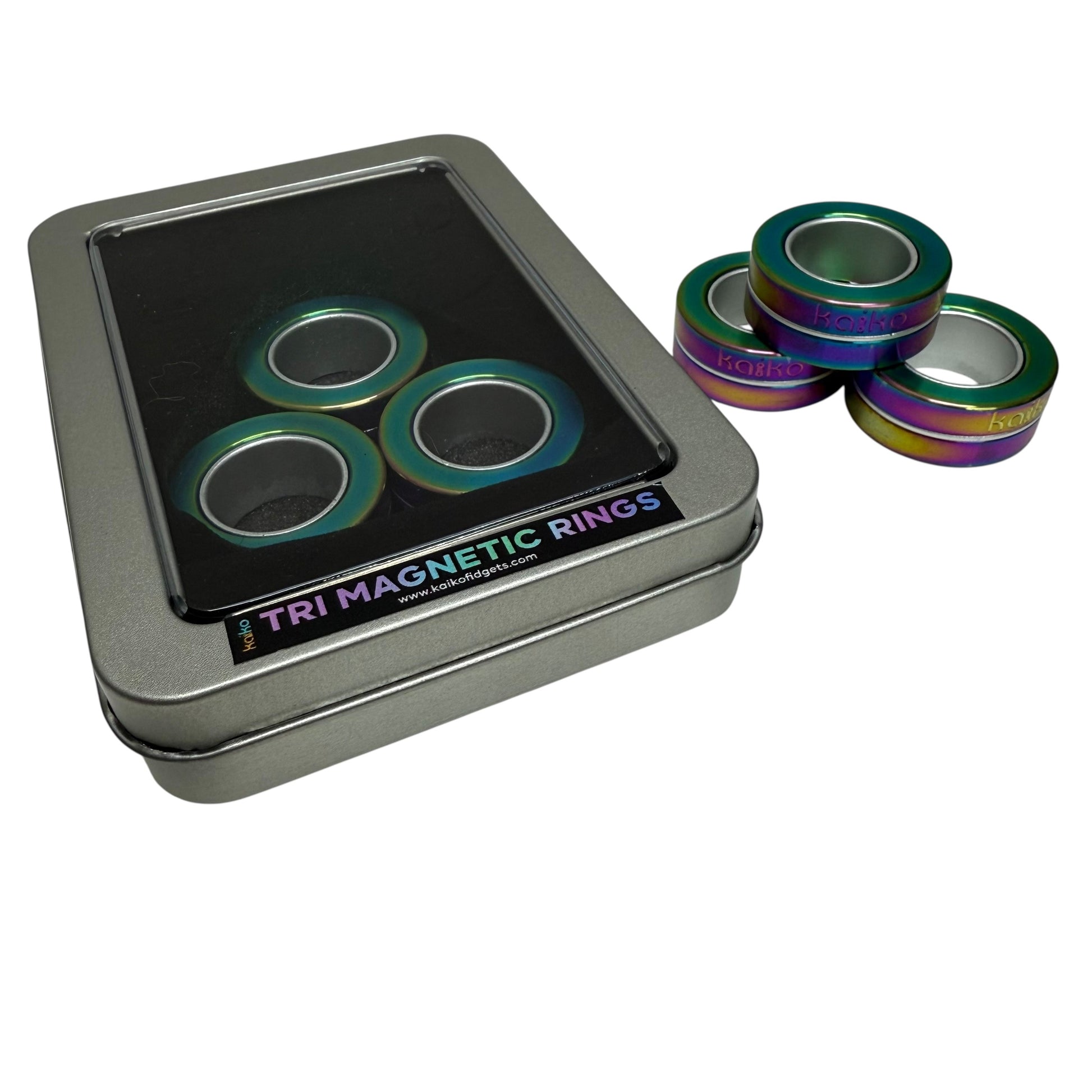 TRI Magnetic Rings : Metal Fidgets by Kaiko