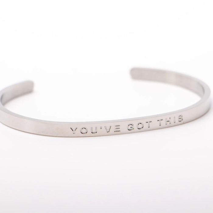 'You've Got This' - Inspirational Wearable Bangle by Fierce One