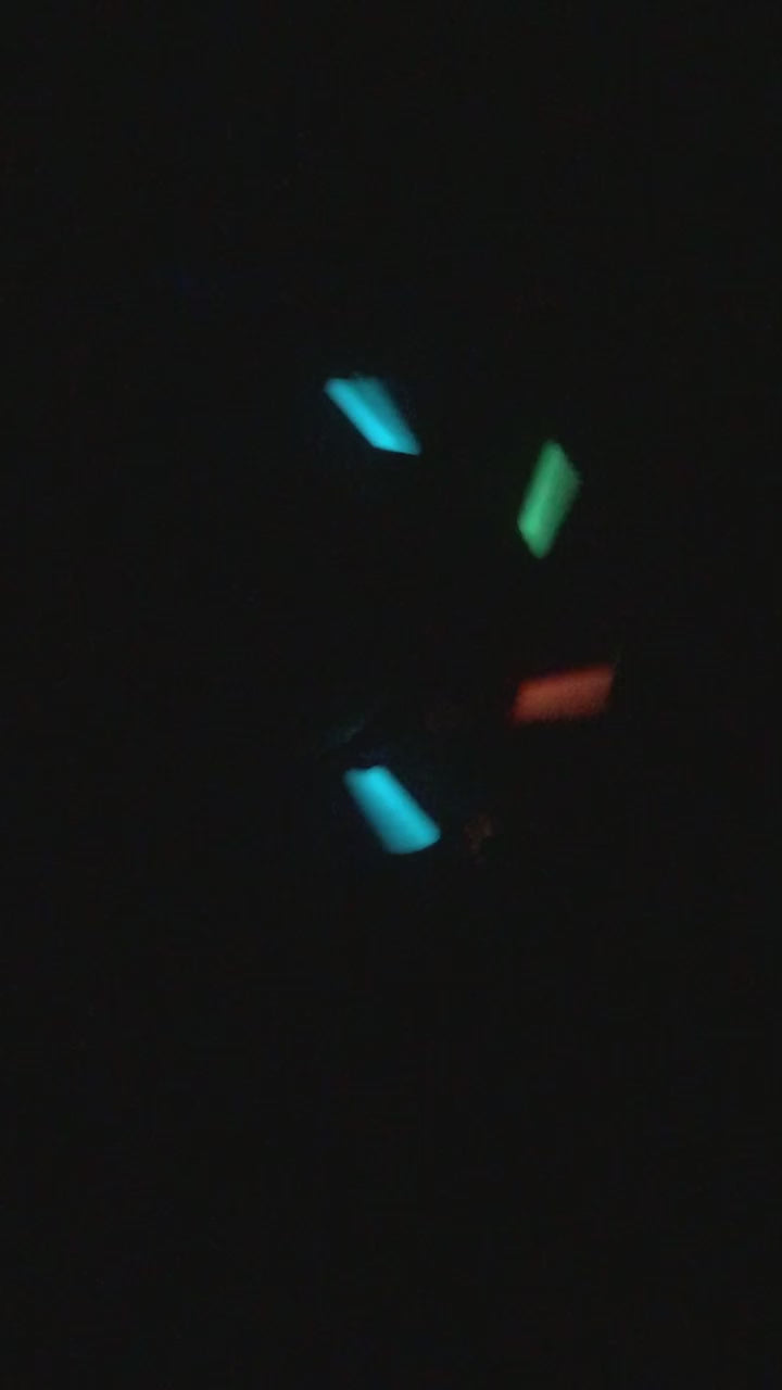 Load video: The Illuminator (UV light reacting) Weighted GLOW Spinner - 100 grams