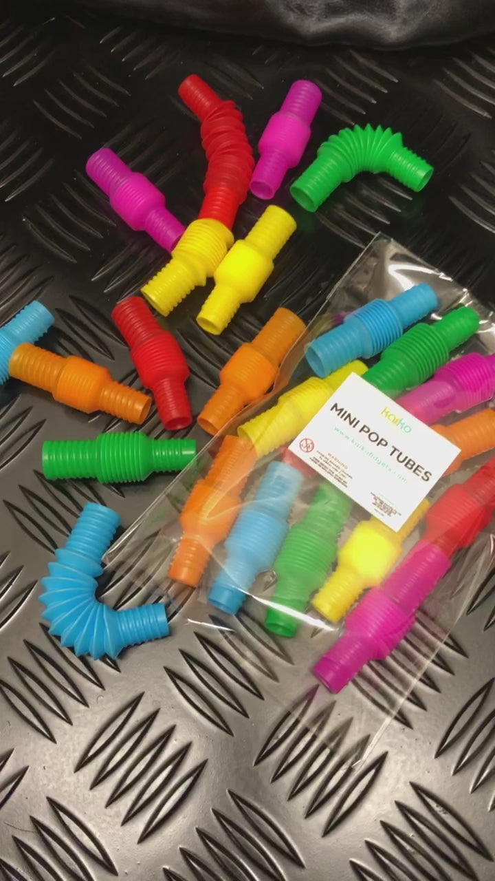 Load video: Box of 120 Mini Pop Tubes