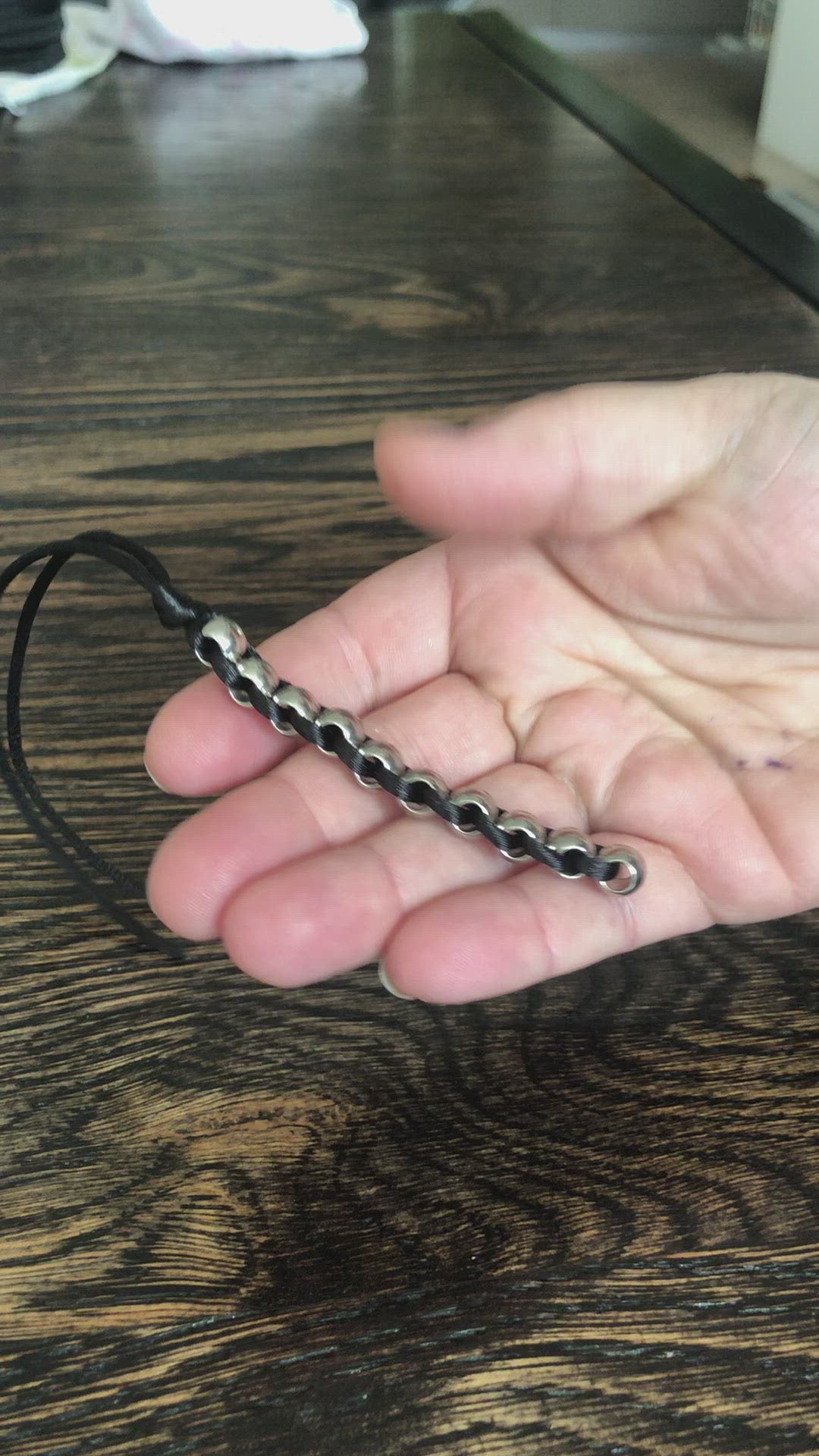 Load video: NECKLACE Unisex Caterpillar by Kaiko