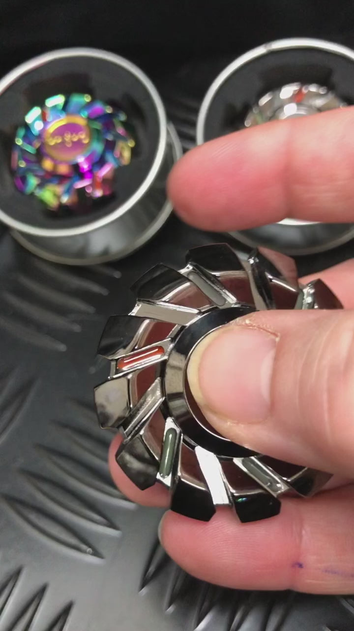 Load video: The Illuminator (UV light reacting) Weighted GLOW Spinner - 100 grams