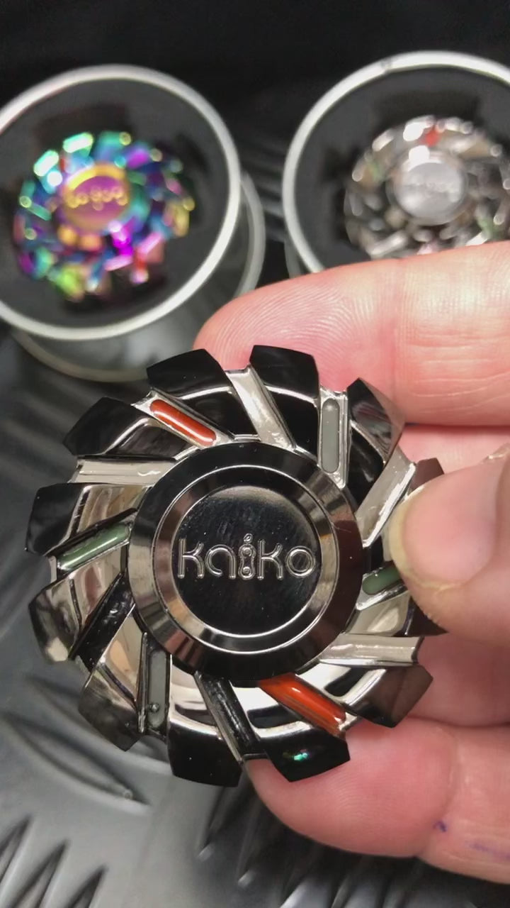 Load video: The Illuminator (UV light reacting) Weighted GLOW Spinner - 100 grams