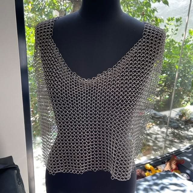 Chain Maille Hand Crafted Free Size Vest - For regulation, picking support and sensory input