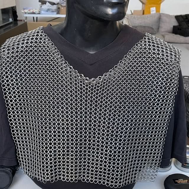 Chain Maille Hand Crafted Free Size Vest - For regulation, picking support and sensory input