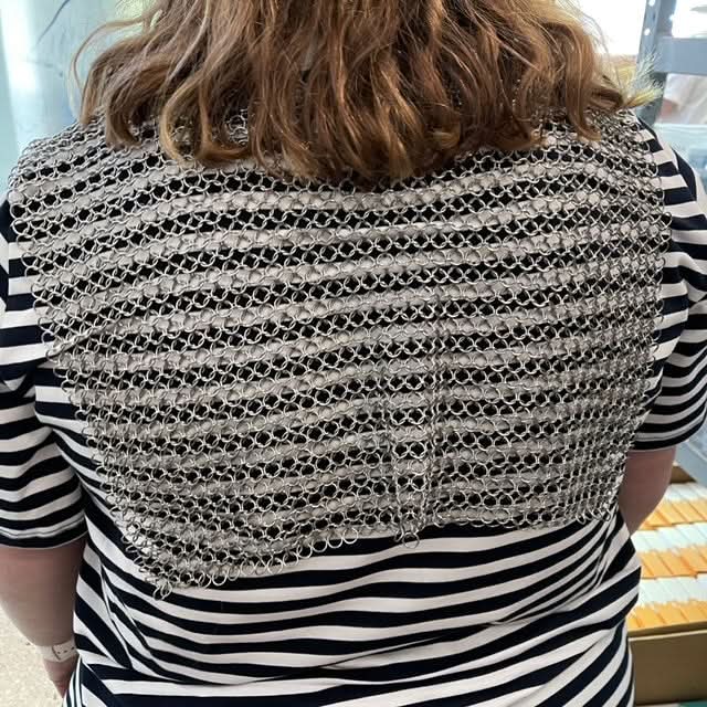 Chain Maille Hand Crafted Free Size Vest - For regulation, picking support and sensory input