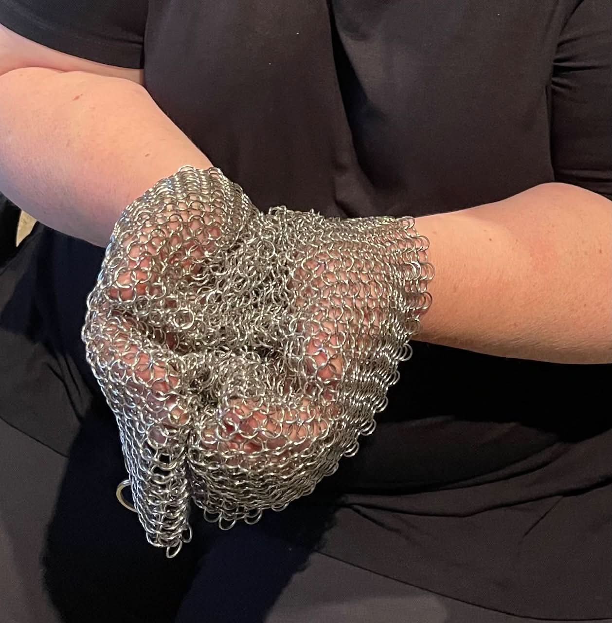 Chain Maille Tube - Hand Crafted 'Open' Cuff