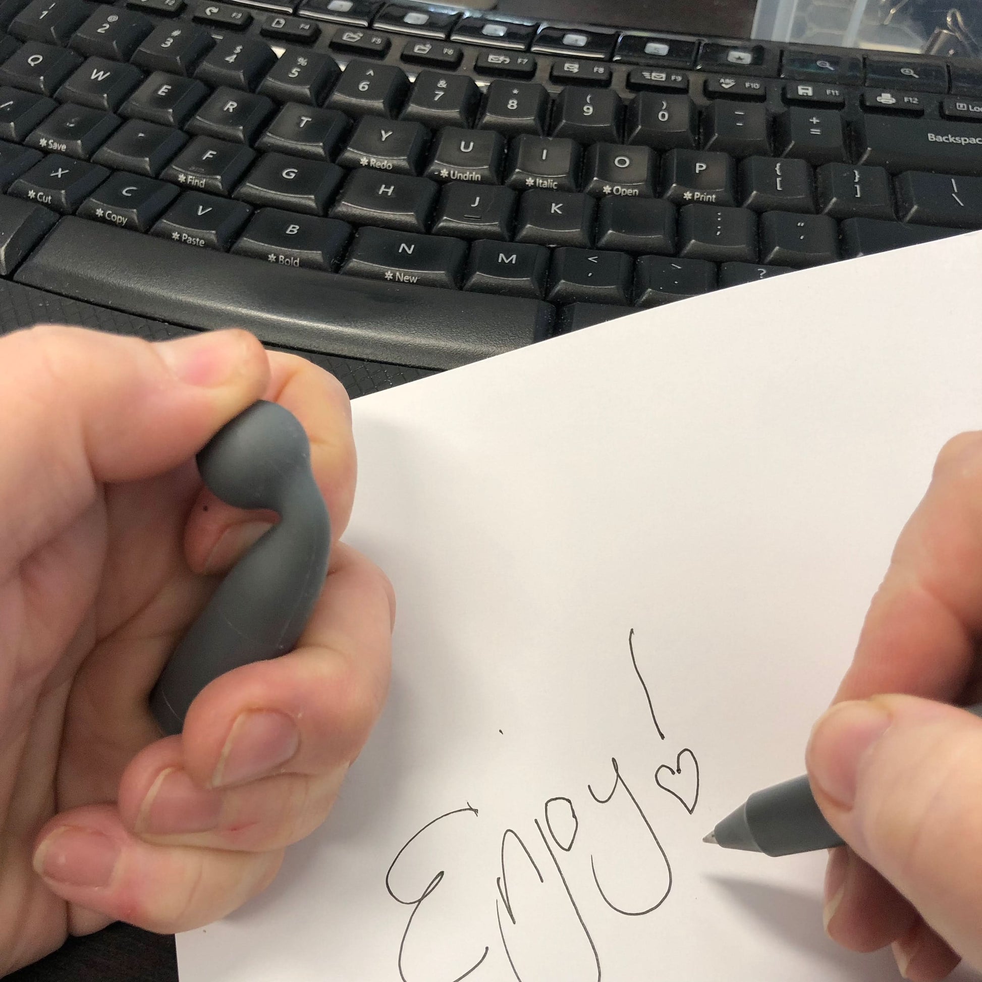 Fidget Pen - Soft Flexible Silicone Top