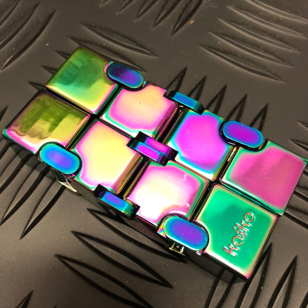 Infinity Silver Cube Infinity Cubes — Kaiko Fidgets Australia Pty Ltd
