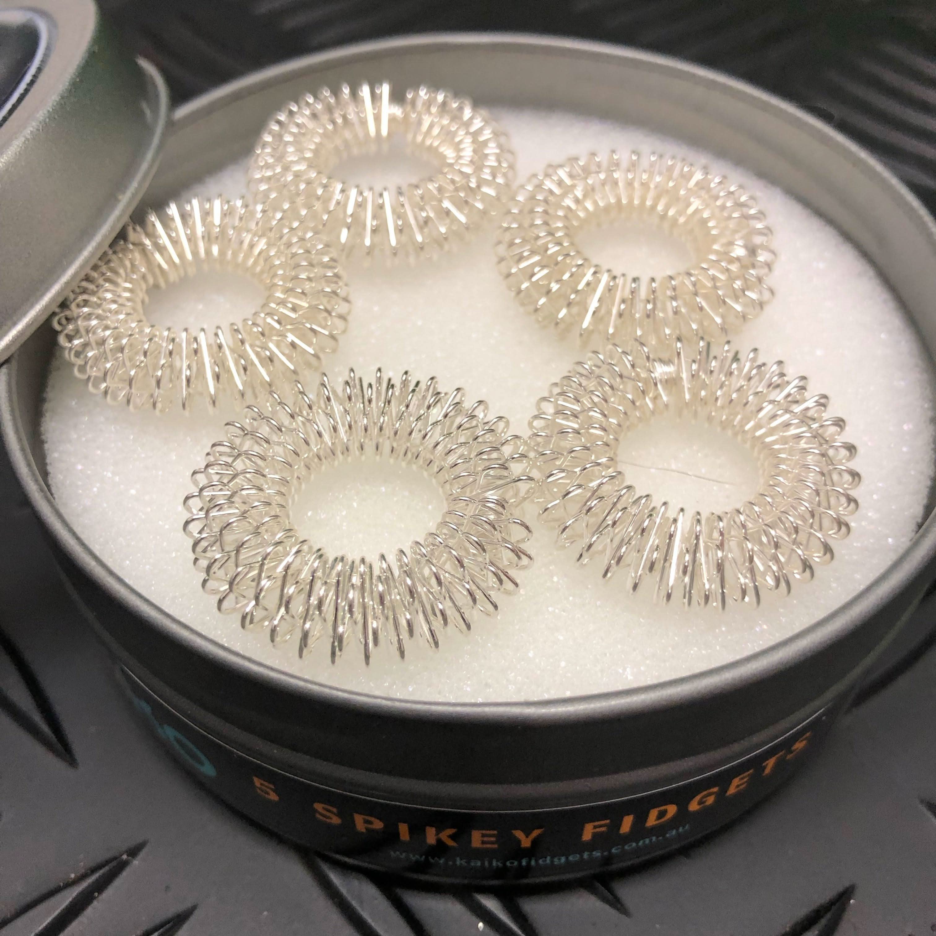 Set of 5 Finger Spikeys by Kaiko - Fidgets for Focus, Safe Ouch and Regulation