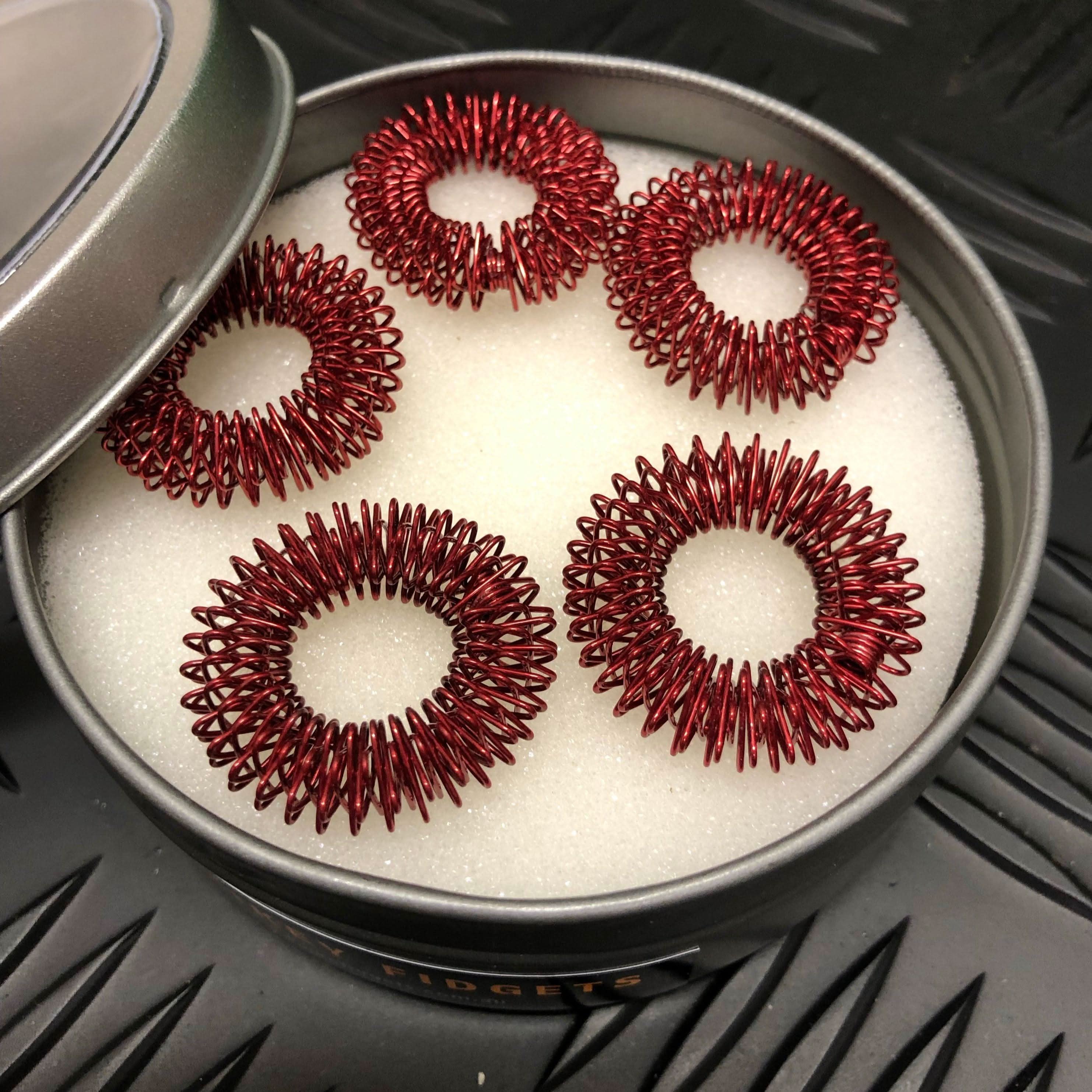 Set of 5 Finger Spikeys by Kaiko - Fidgets for Focus, Safe Ouch and Regulation